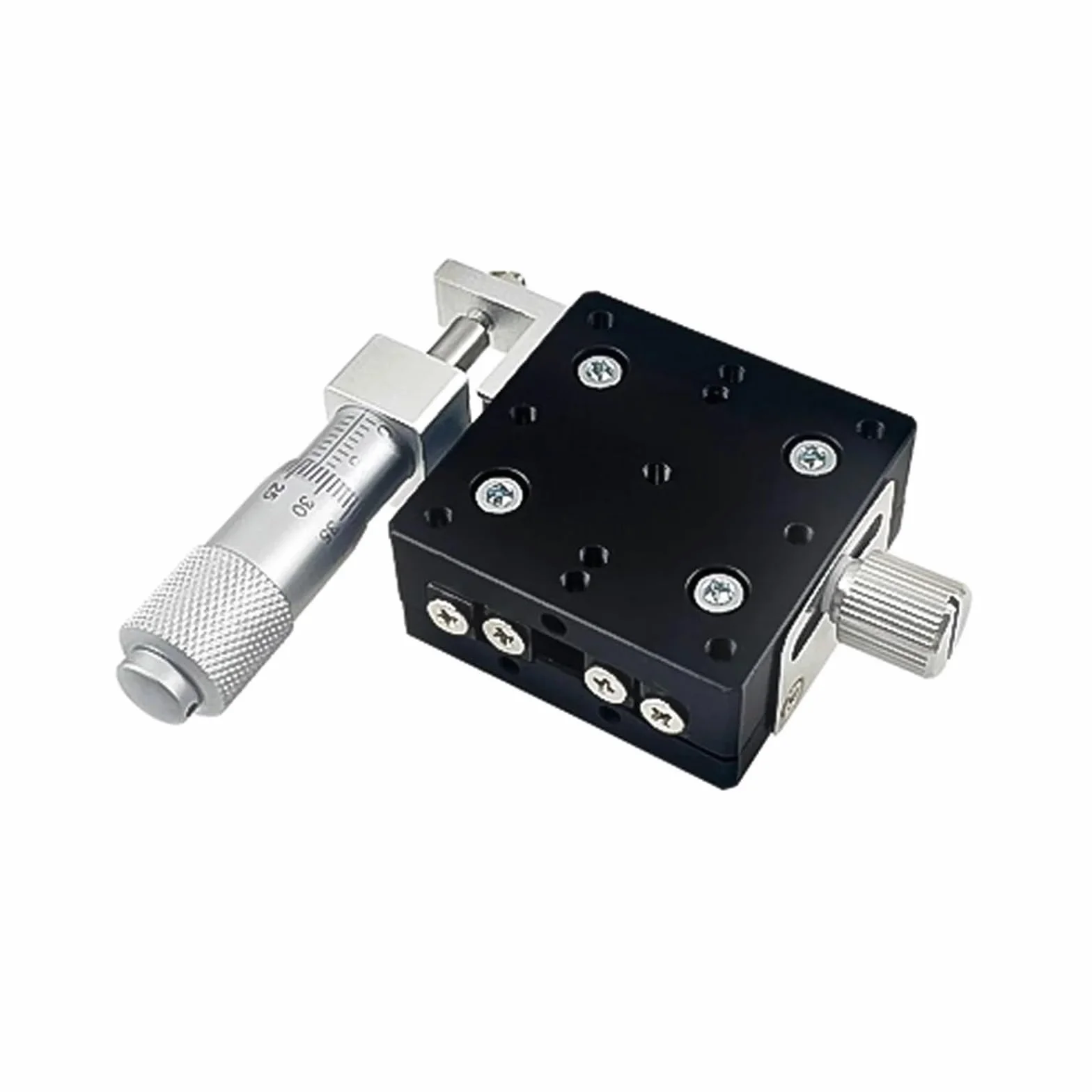 Mesa Deslizante micrómetro Mesa Deslizante de Eje X LX40-RLC LX80-C LX30/60/120/125 for Platina de Desplazamiento Manual de un Solo Eje con guía de Rodillos Cruzados(LX80-L)