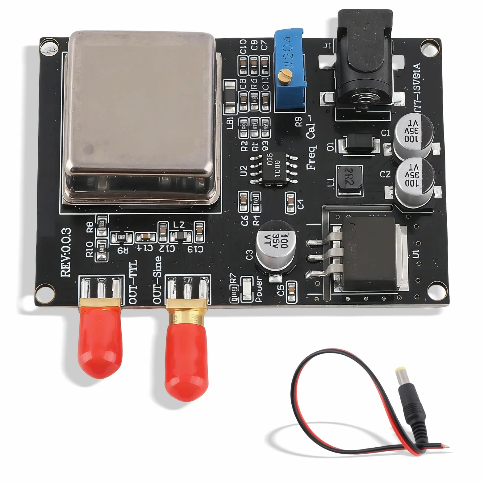 OCXO Módulo de Referencia de Frecuencia Estándar 10 MHz, Oscilador de Cristal de Placa de Temperatura Constante
