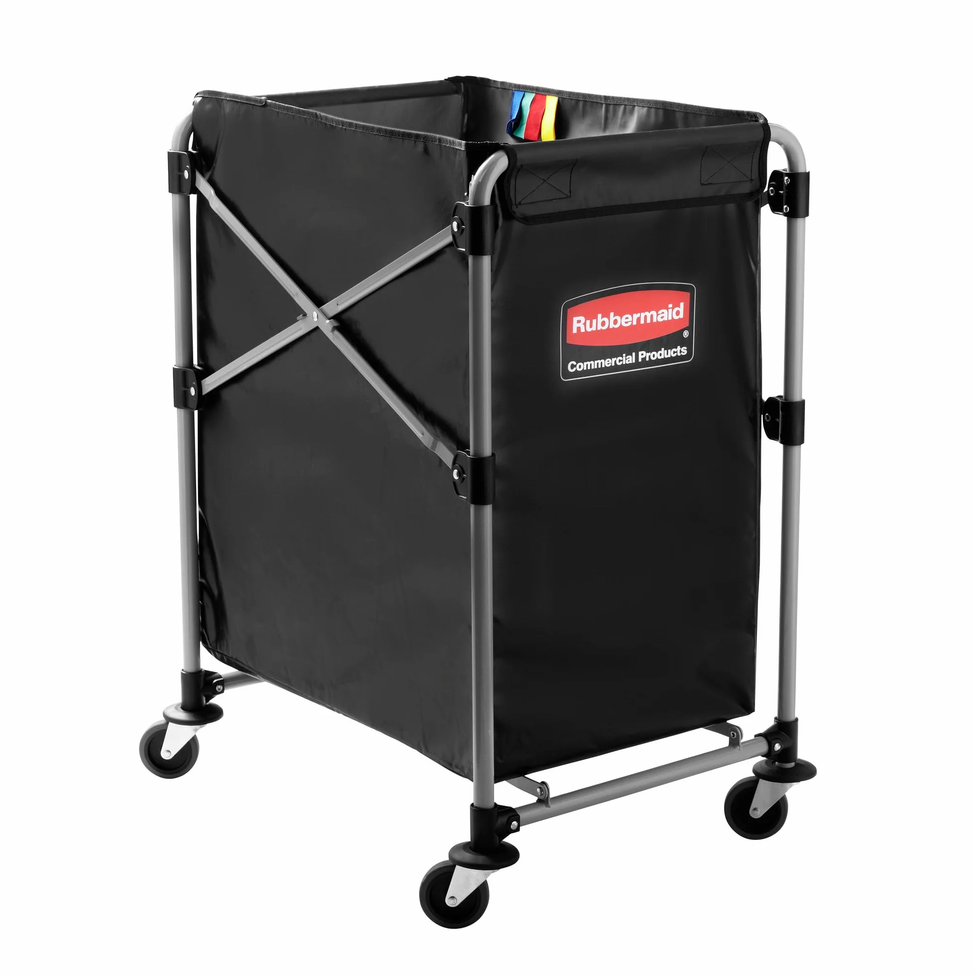 Rubbermaid Commercial Products 1871643 Carro X Plegable, Plata, 150L, 51.6 cm x 61.3 cm x 83.9 cm