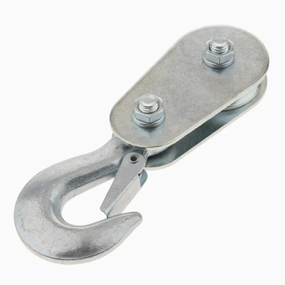 Polea doméstica resistente con gancho de 2 toneladas de capacidad, ideal para levantar cargas pesadas y sistema de elevación de carga fiable para uso doméstico y taller