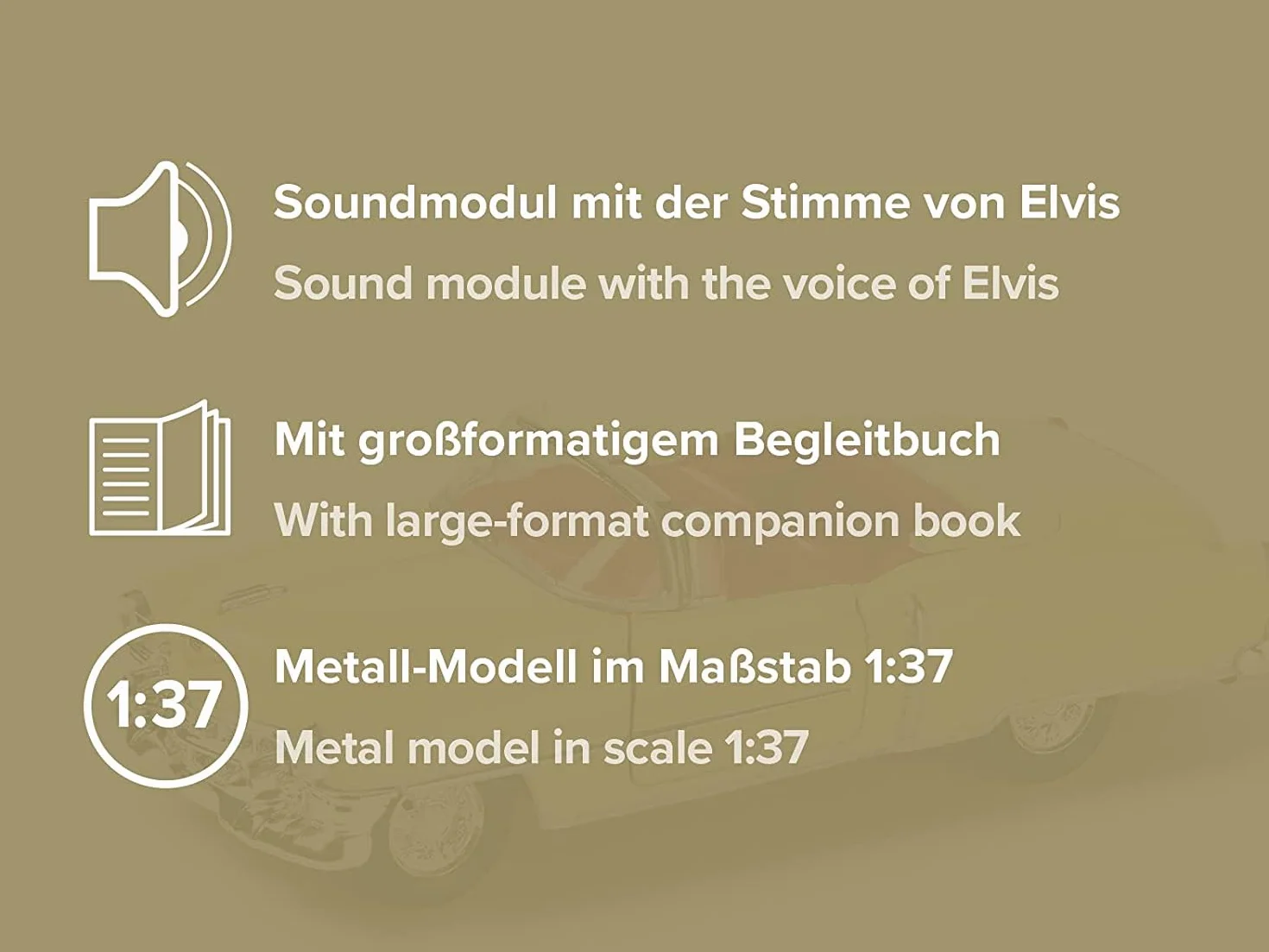 Franzis Elvis Presley 55120-7 Calendario de Adviento escala 1:38 con módulo de sonido y libro, multicolor 14+