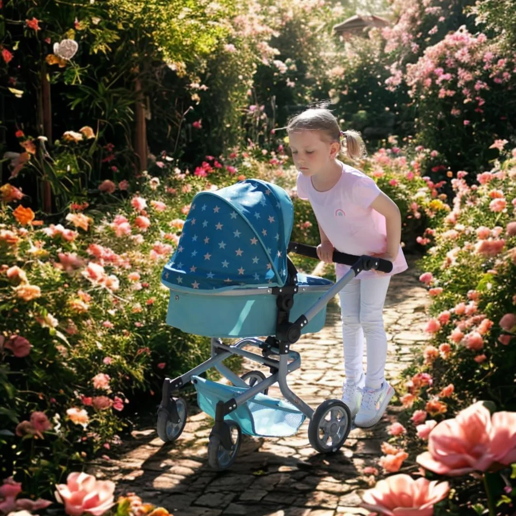 Bayer Chic 2000 Cochecito de muñecas Mika 2 en 1 Plegable Mango Ajustable 47-80 cm