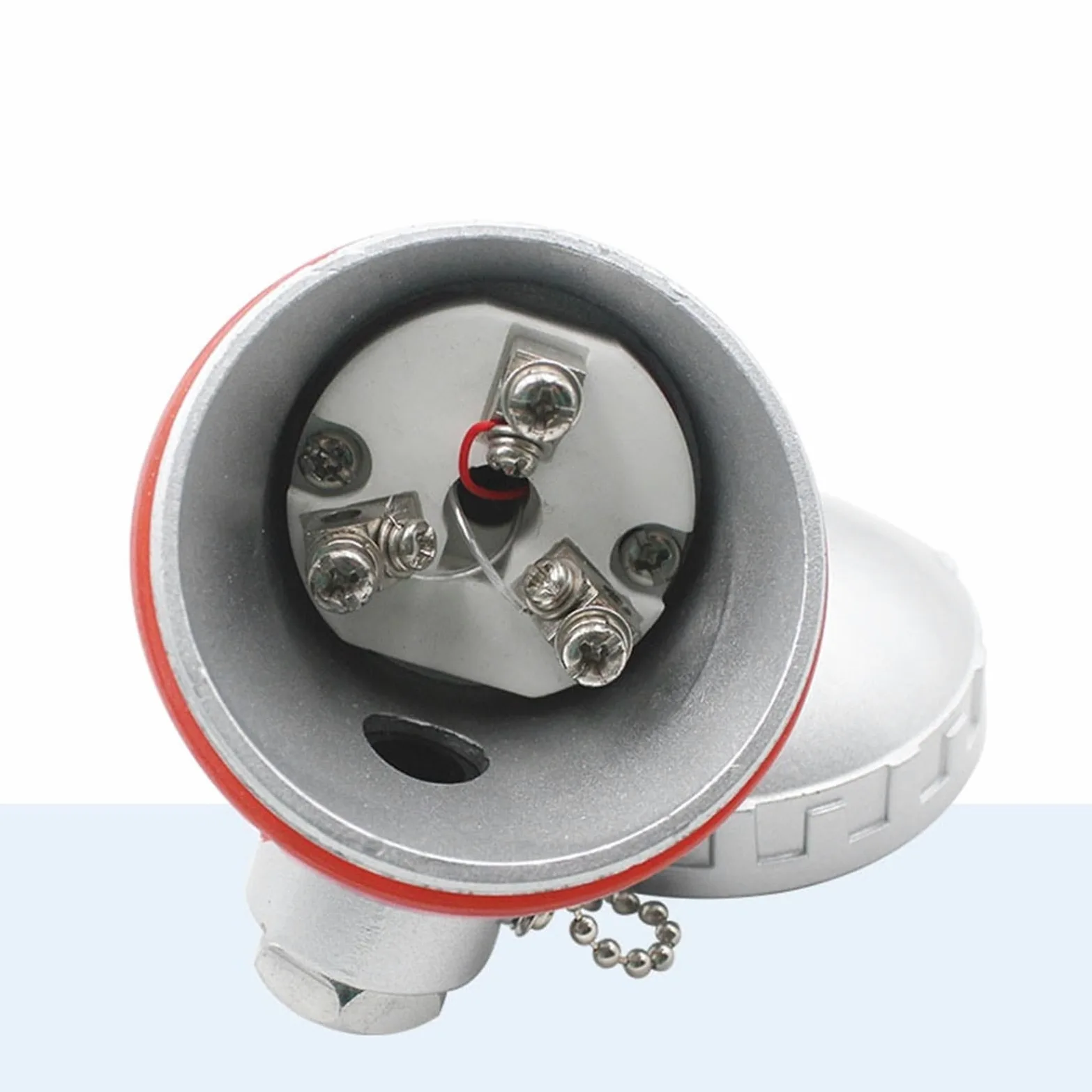 Sensor de alta temperatura de acero inoxidable PT100 utilizado for controlador de transmisor de temperatura blindado de 4-20mA 1 Uds(Probe 50mm)