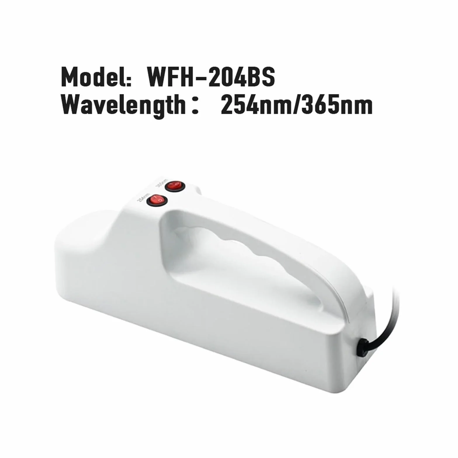 Medidor UV, Analizador ultravioleta portátil de 365 nm/254 nm, lámpara for investigación científica biológica, equipo laboratorio alta sensibilidad(WFH-204B)