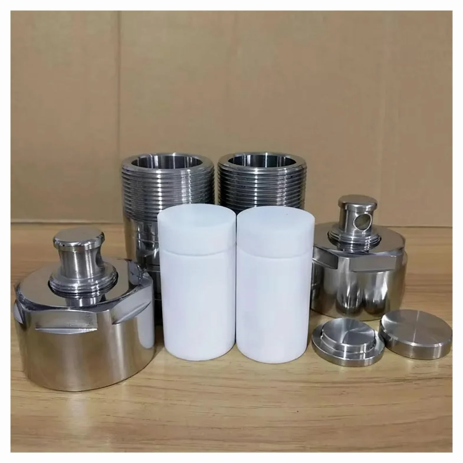 Reactor de síntesis hidrotermal, Laboratorio de Tanque digestión Alta presión, Reactor Autoclave síntesis hidrotermal Revestido PTFE, 20ml, 25ml(100ml)