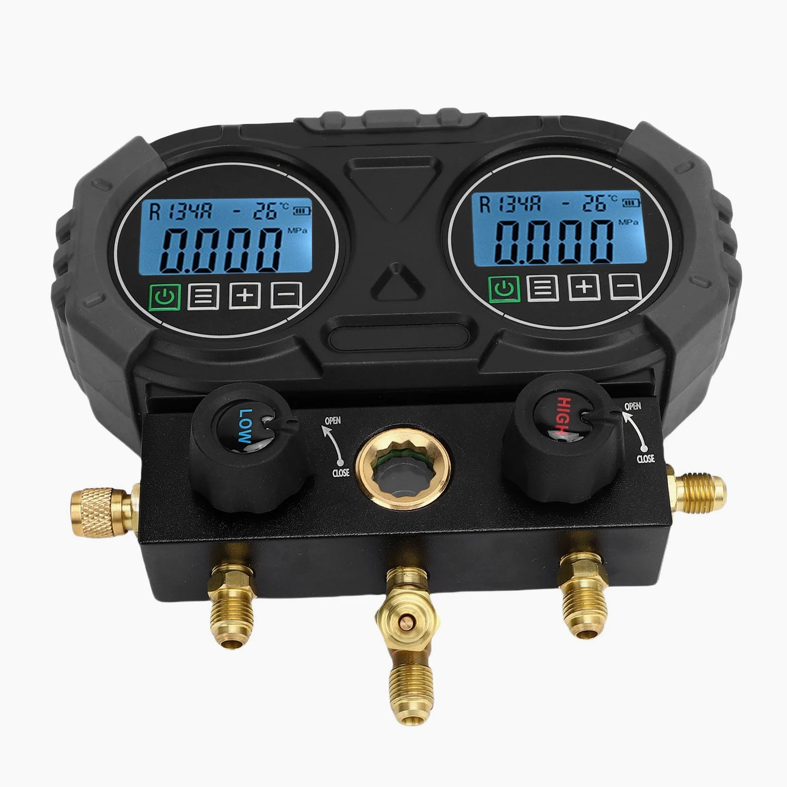 Diyeeni Gage de Presión Múltiple Digital, 0-6000 KPa de Alta Resolución Gage Digital para Controles de Diagnóstico