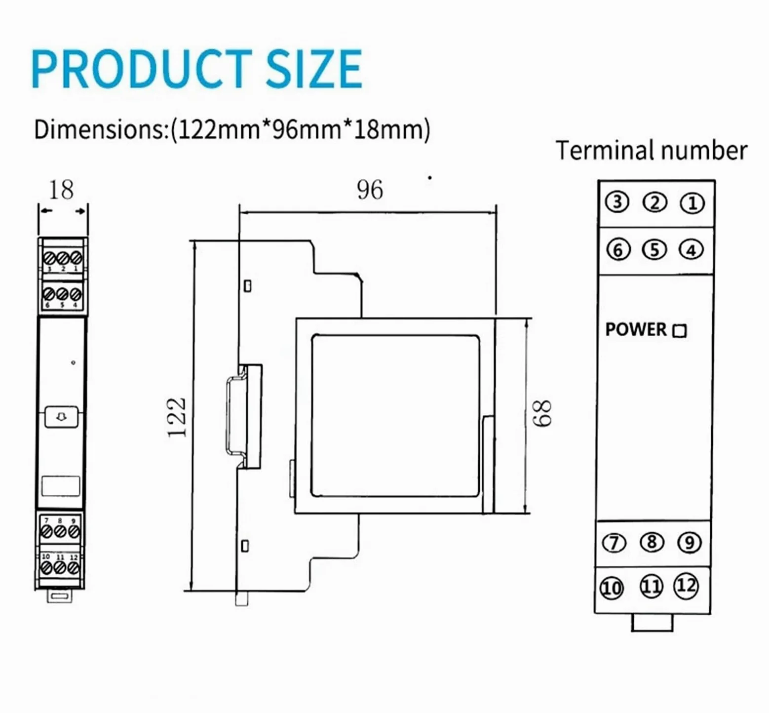 Generador de señal analógica, 0-10mA → 0-10V / 0-75mV | 1 entrada / 2 salidas, Intercambiable en caliente, DC24V(1-5V Output)