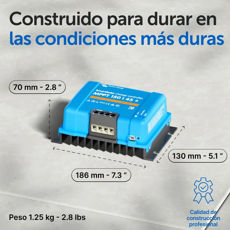 Victron Energy SmartSolar MPPT 150V 45A 12/24/36/48V Controlador de Carga Solar Bluetooth
