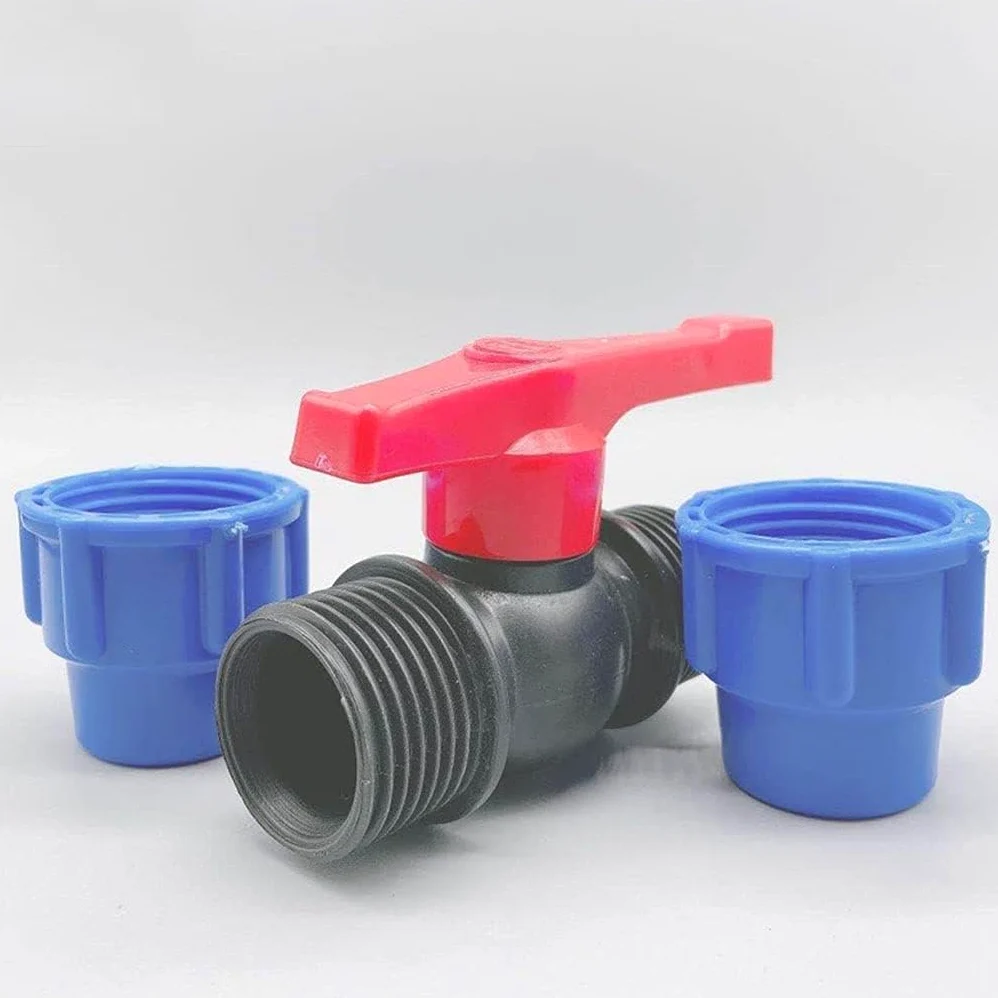 Colector de manguera de latón Válvula en forma de Y 20/25/32/40/50/63 mm Tubería de agua de plástico Conector de válvula rápida Tubo de PE Accesorios de válvula de bola Válvula unidireccion