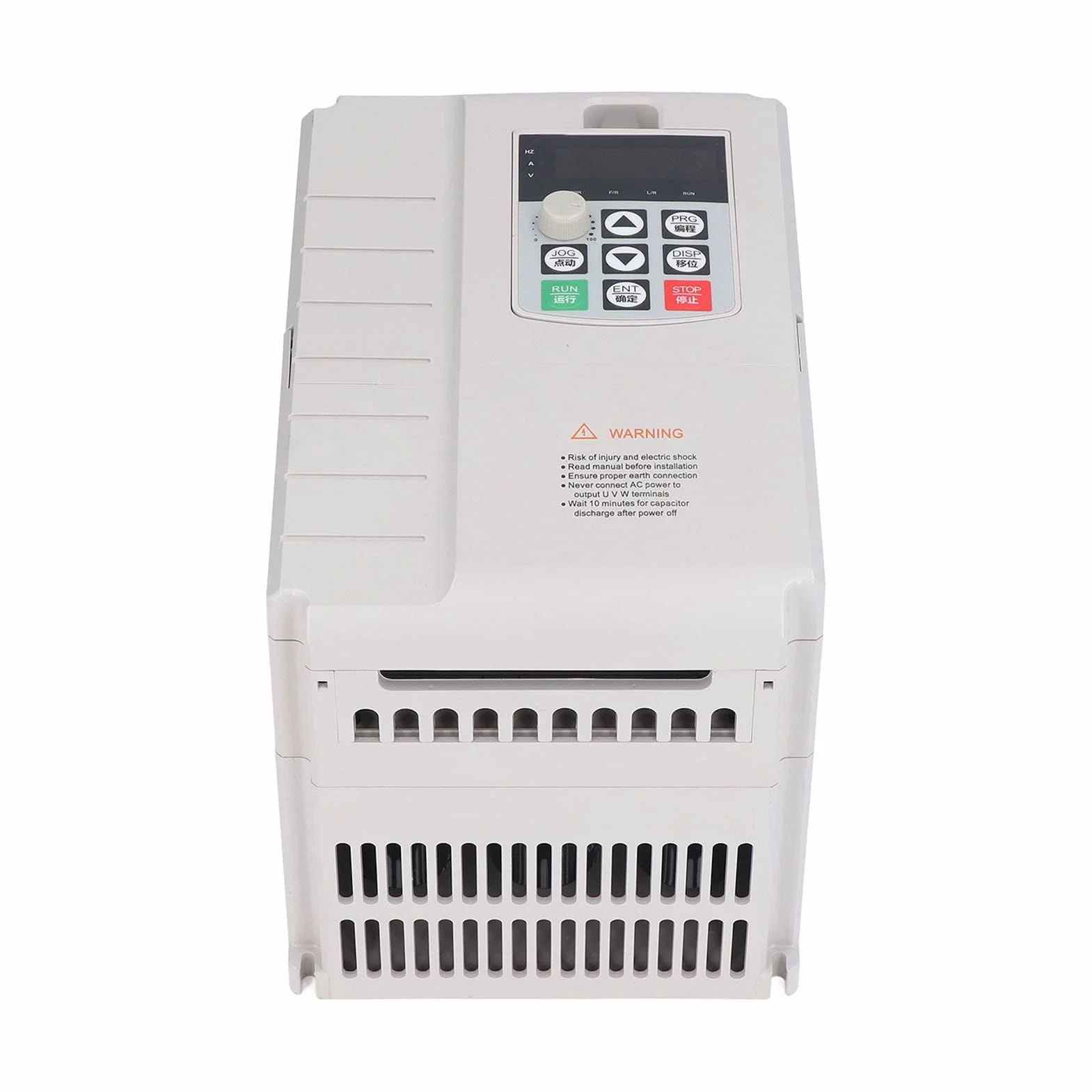 Unidad de Frecuencia Variable, 5.5KW Entrada Monofásica de 220 V Salida Trifásica de 380 V 8 Etapas Programables Unidad VFD Control PID Ruido bajo Ajustable Inversor de Controlador de Velocidad VFD