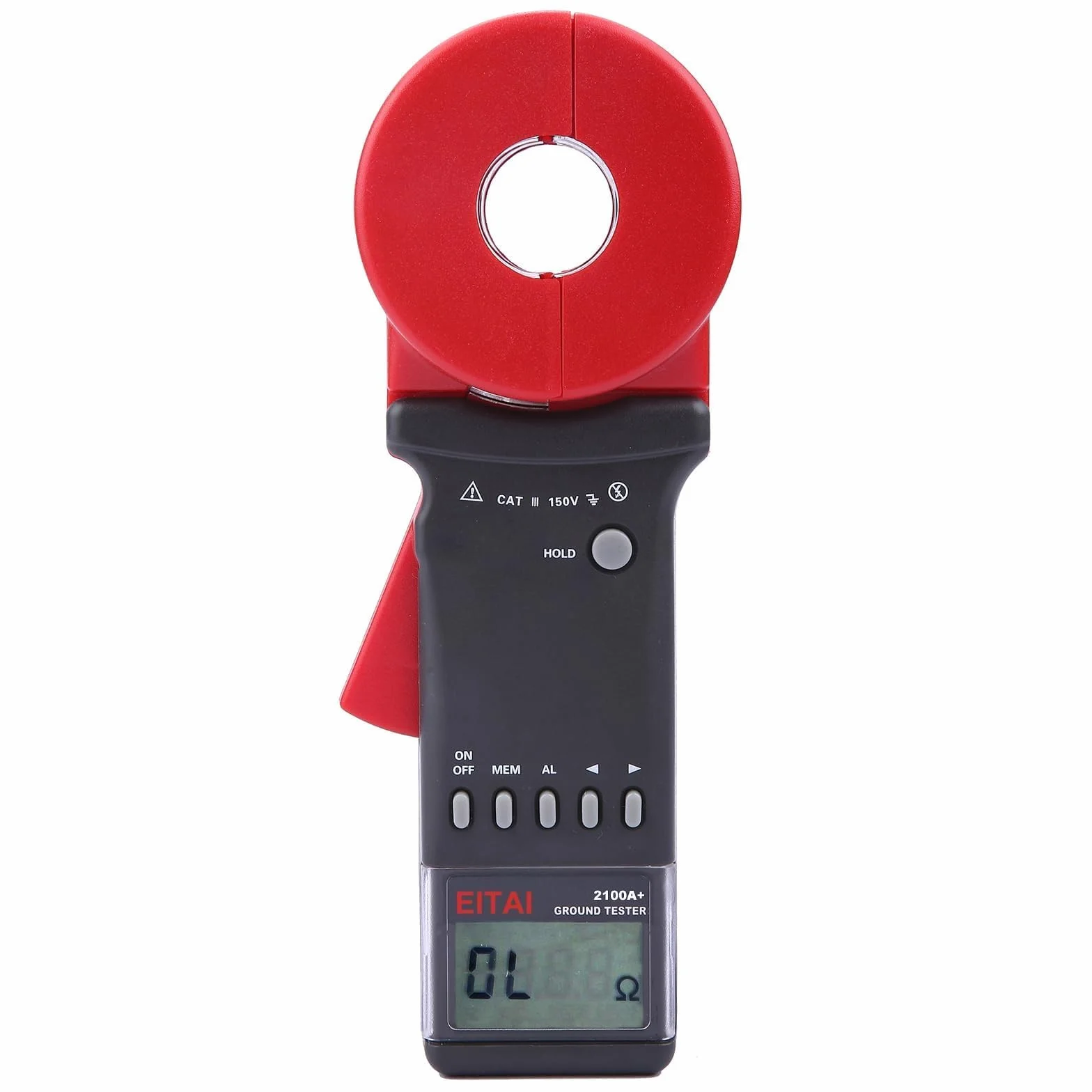 ETCR2100A+ - Medidor de resistencia a tierra con abrazadera digital, 0.01Ω-200Ω, venta directa del fabricante, telurometro
