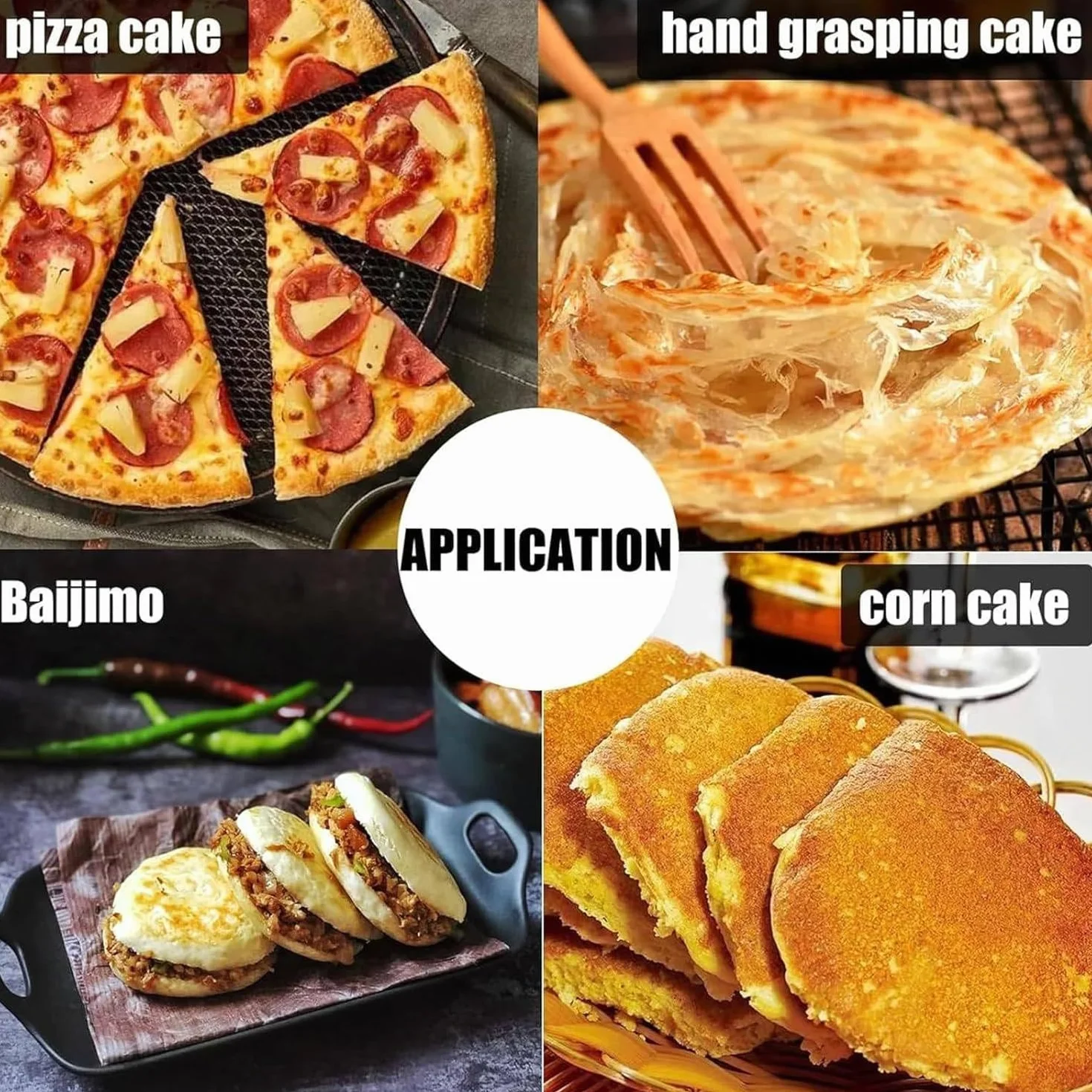 Máquina Manual para prensar Masa de Pizza, laminadora de Masa de Pizza Comercial de Acero Inoxidable, con Varilla de extensión, máquina Manual para prensar Masa de Pizza,24cm