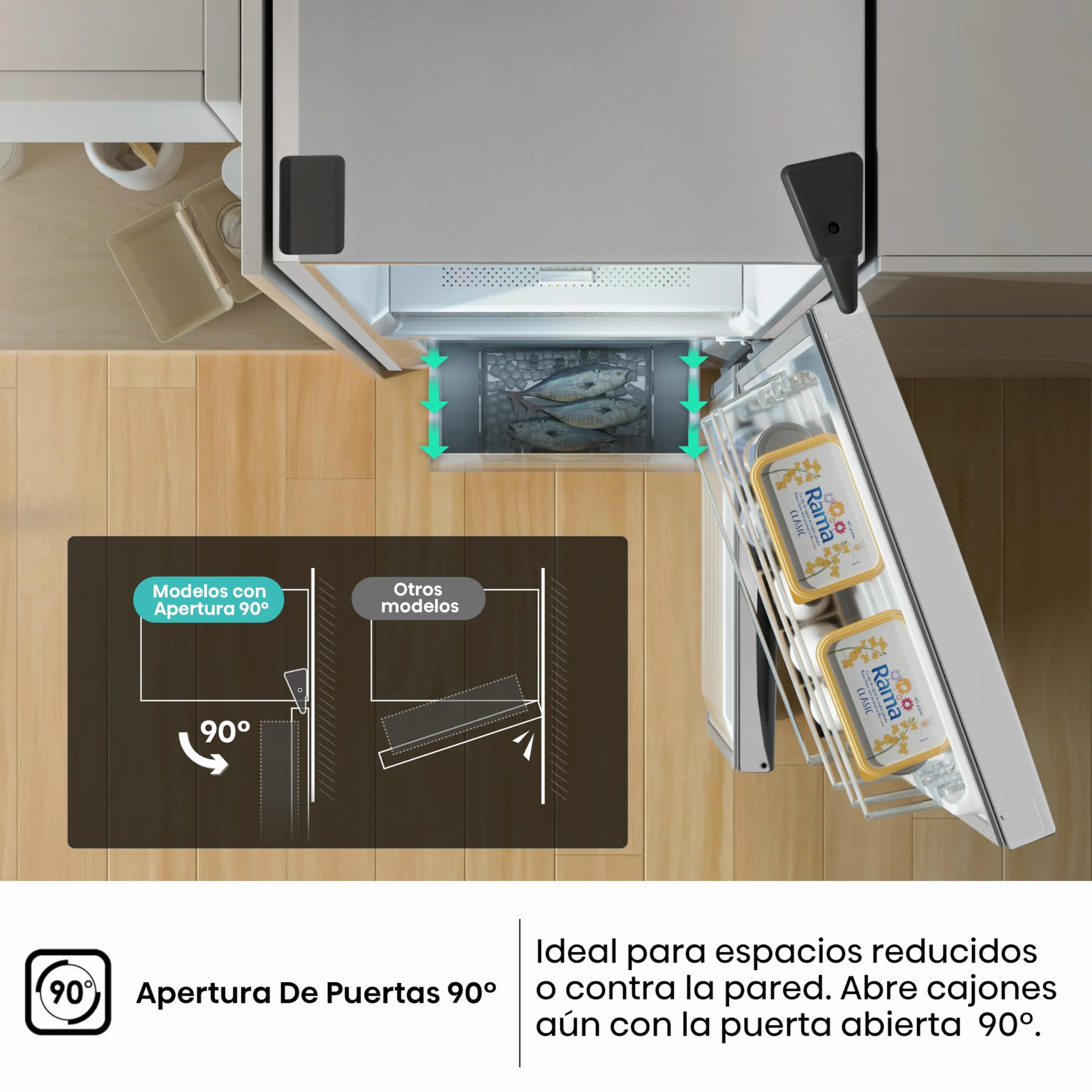Hisense RB440N4BWE Frigorífico Combi 336L 200cm Clase E Super Freeze Blanco