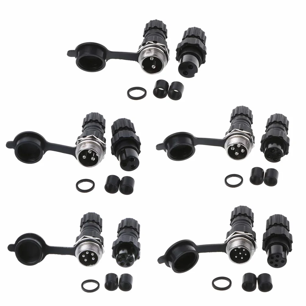 YoungerY GX16-2PIN Conector Impermeable Codificador Sensor Zócalo y Enchufe de Aviación