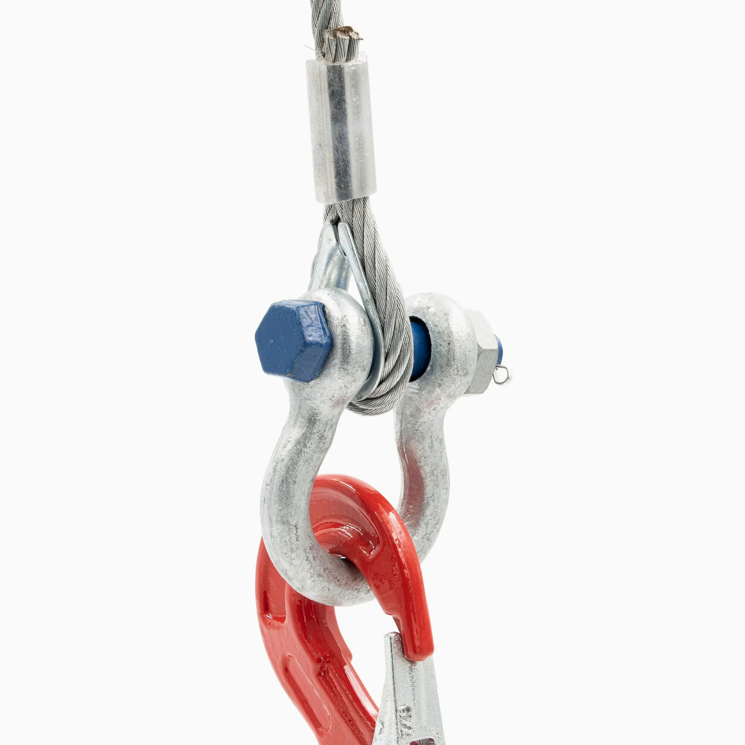 Guardacabos de 20 mm, 50 unidades, acero galvanizado, cable de acero, cable de alambre, guardacabos
