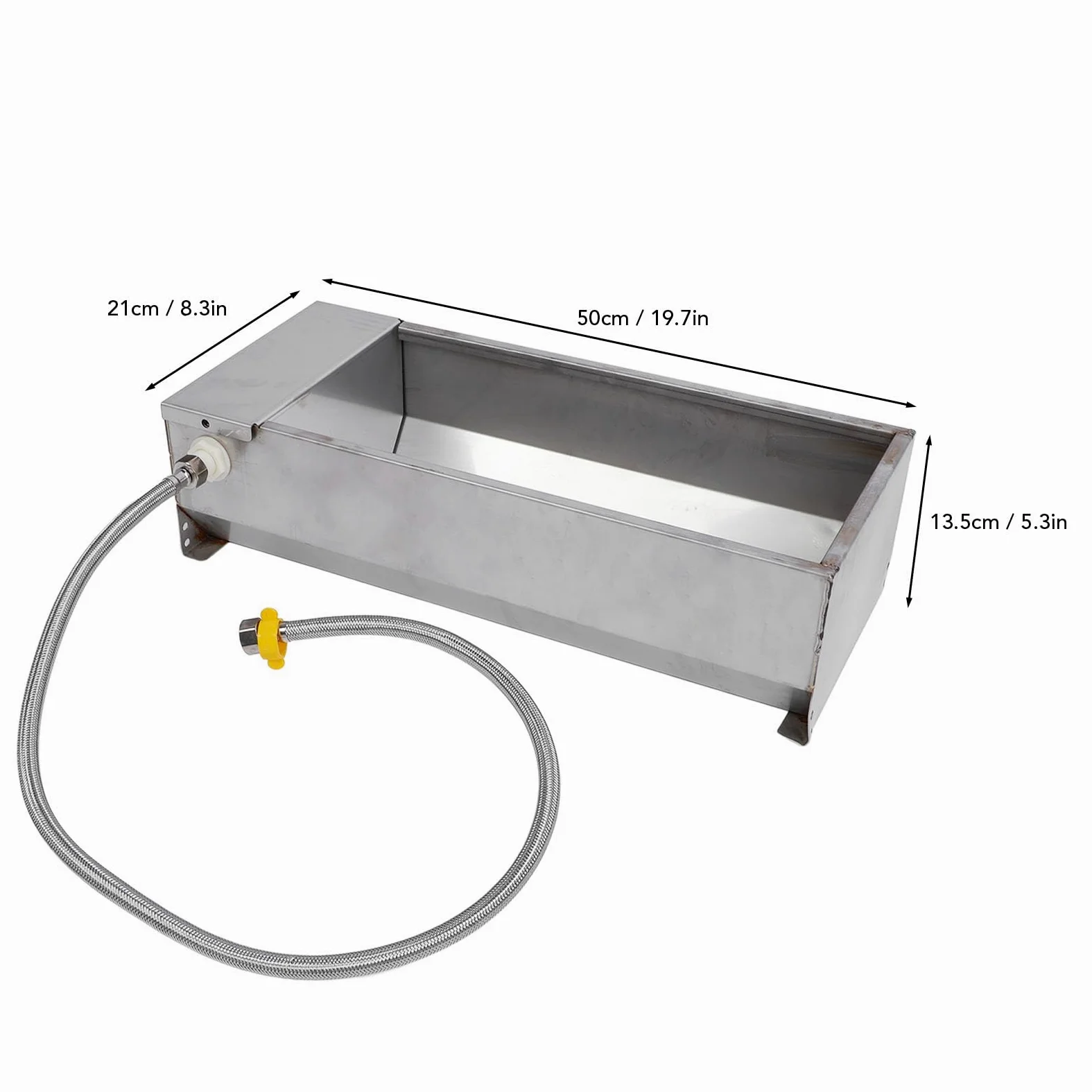 Bebedero automático para Ganado, Cuenco de Agua Potable para Animales de Gran Capacidad de Acero Inoxidable, Bebedero para Cabras para Pollo, Pato, Ganso, Vaca, Oveja, Uso en