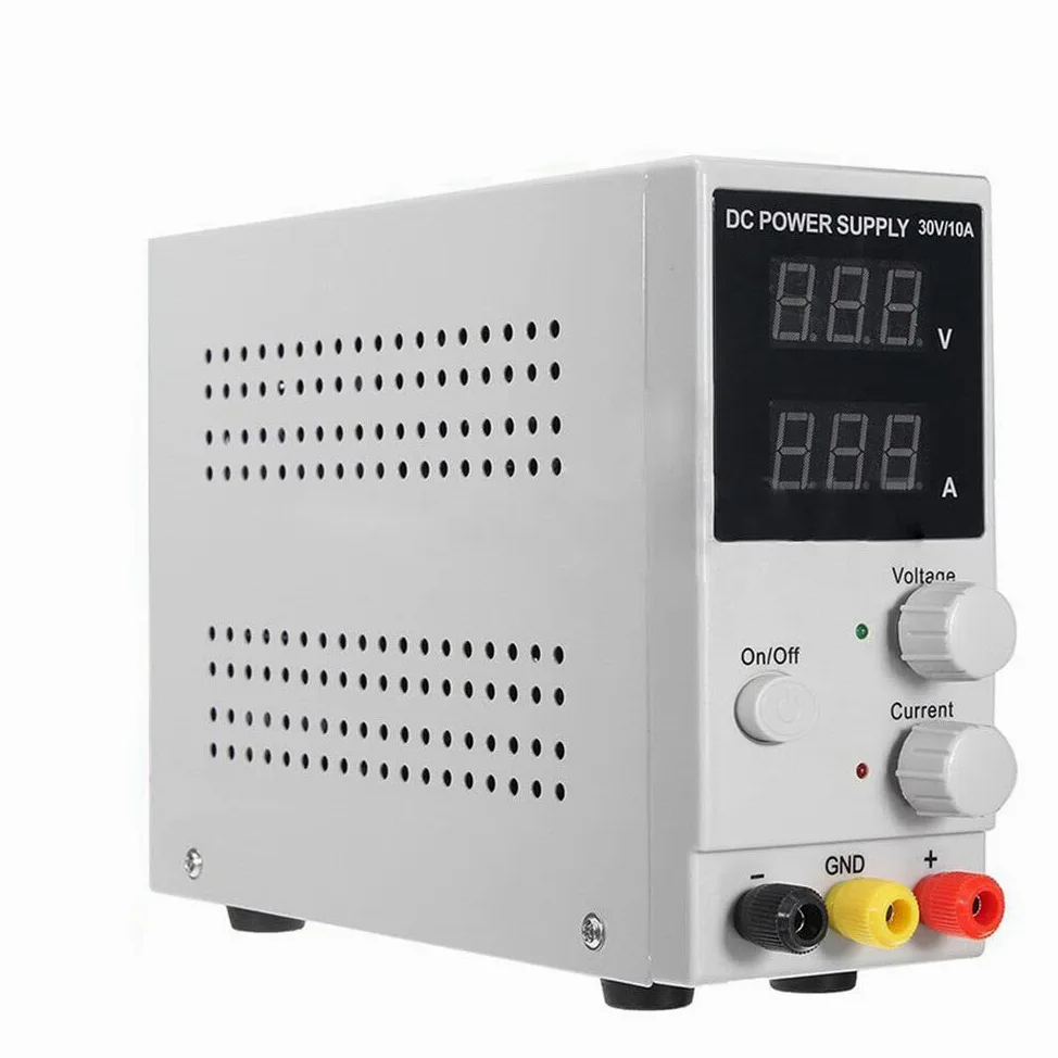 Fuente de alimentación de laboratorio ajustable, 30 V, 10 A, 300 W, transformador regulable, regulador de voltaje, pantalla digital, fuente de alimentación estabilizada