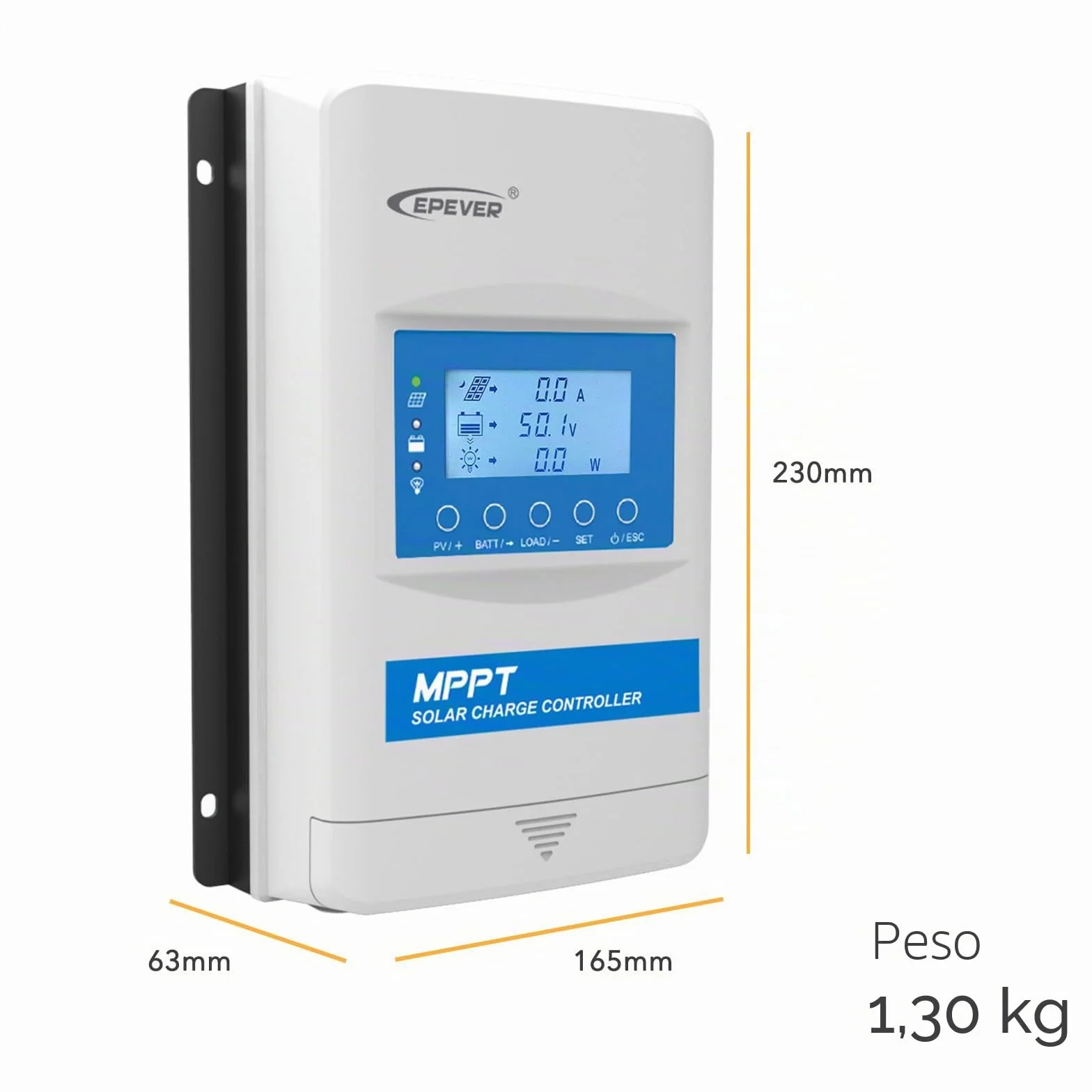 EPEVER® MPPT XTRA-N G3 – XTRA 3210N Regulador de Carga Solar, 30A, 12/24VDC auto work, PV 100V, Pantalla XDS2