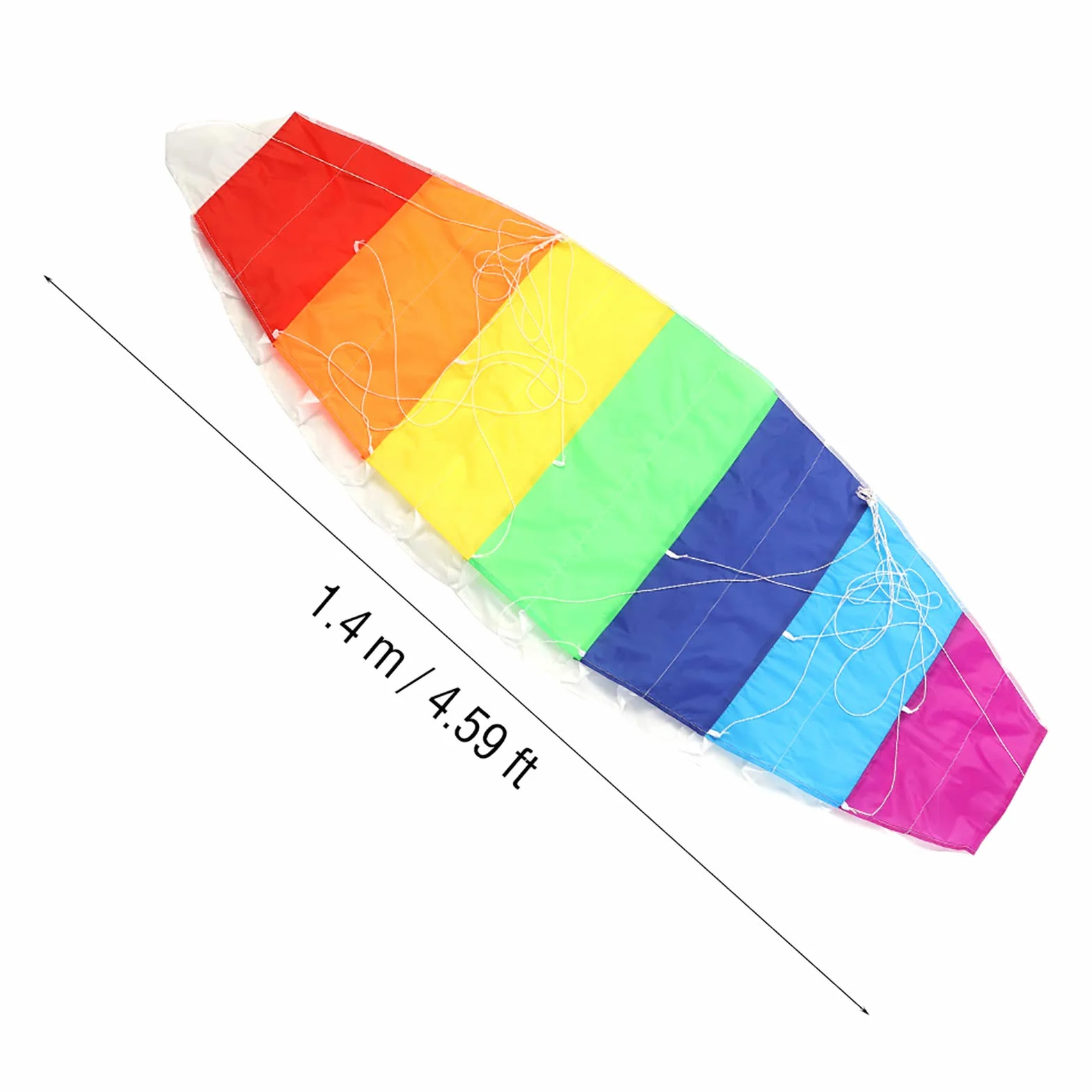 Rainbow Dual Line Professional Stunt Power Kite, Cometa Deportiva con Líneas Dobles de 30 M