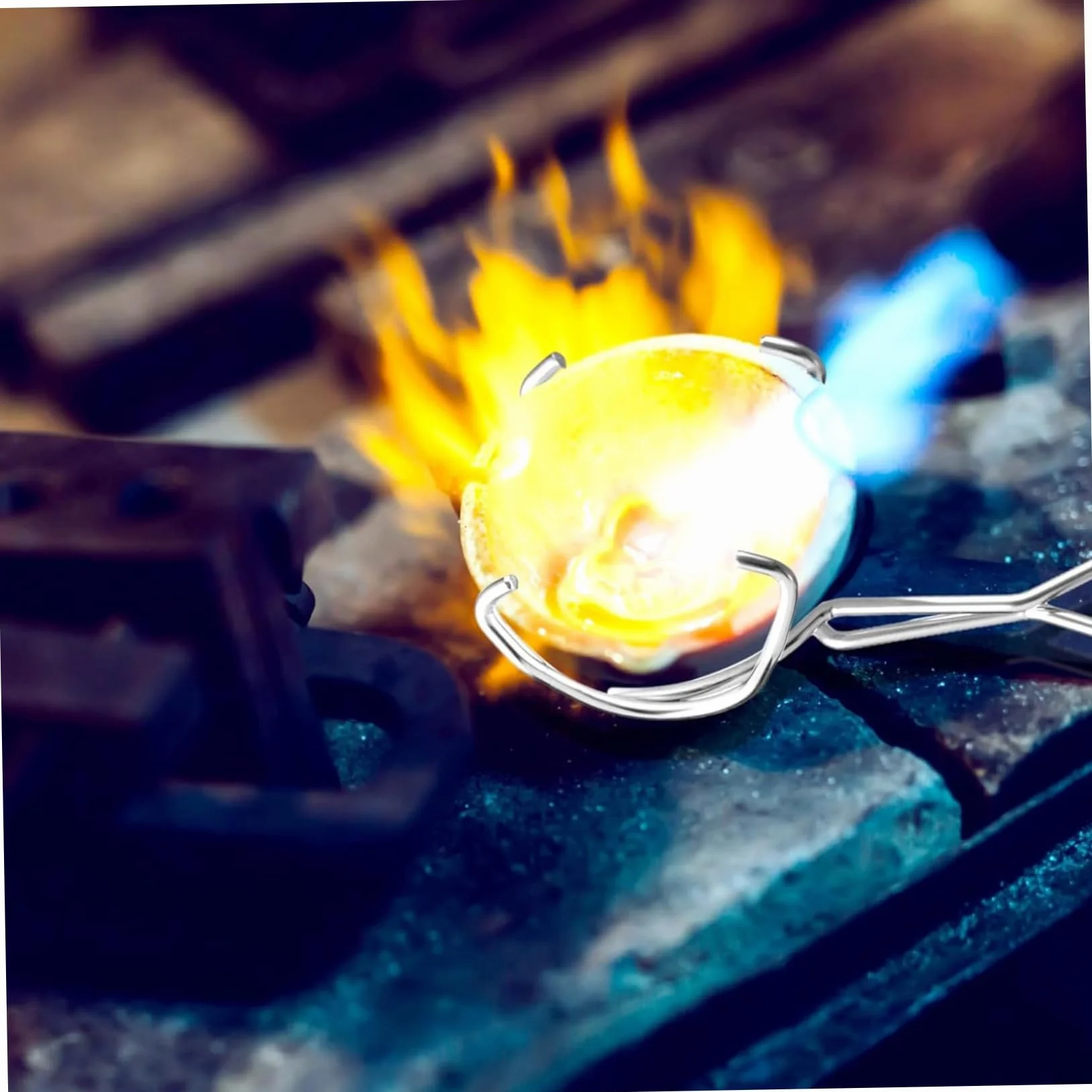 Crisoles para derretir metal 4 piezas Kit de fundición resistente al calor Crisol de cerámica