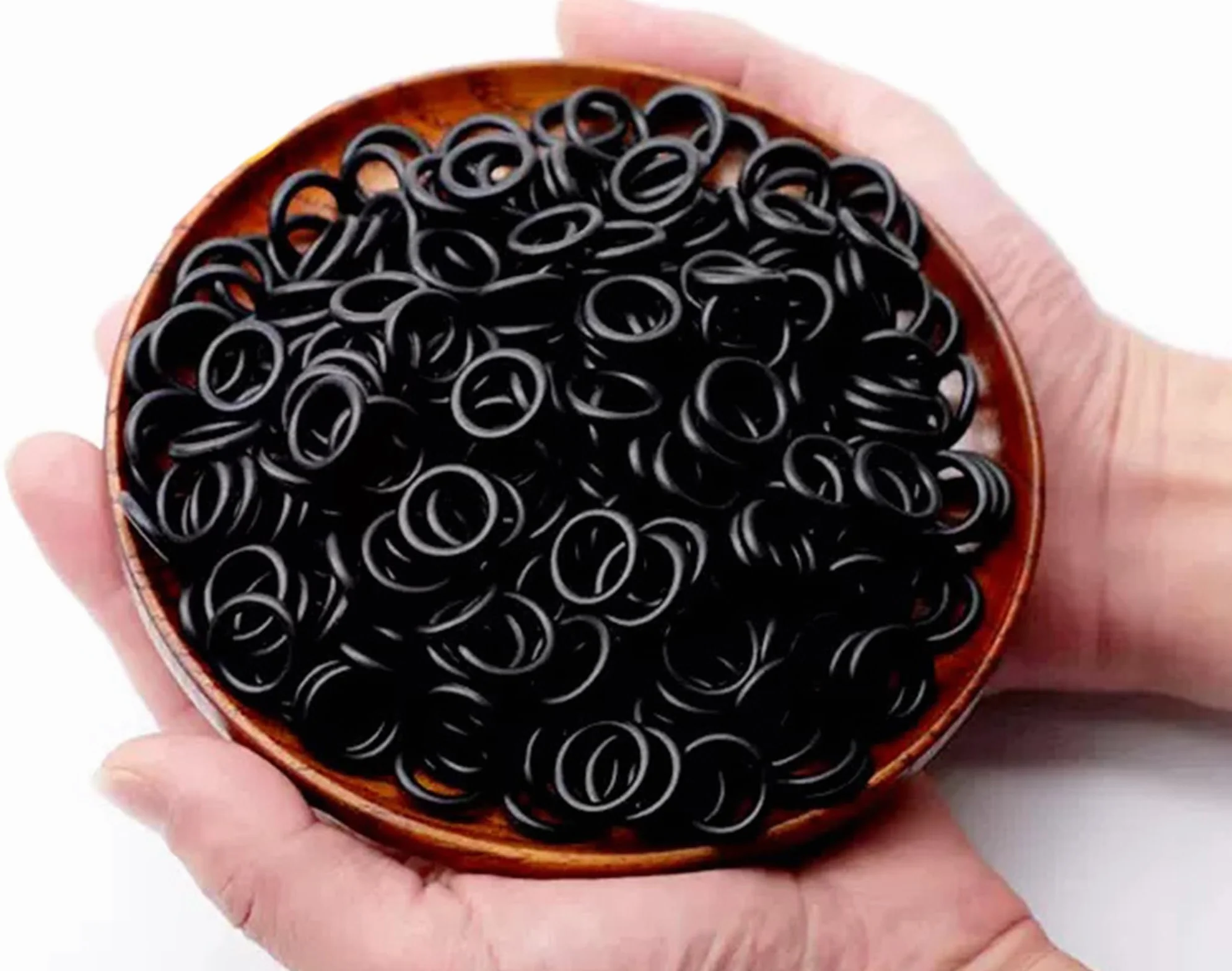Juntas tóricas de goma de nitrilo 40mm x 48mm x 4mm Negro 10 Piezas