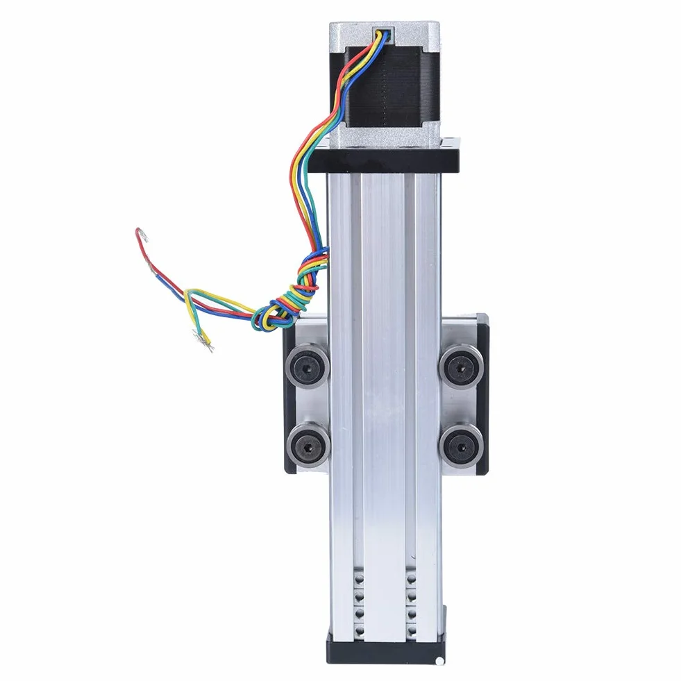 200 mm Deslizador de Riel Lineal, Carrera Tornillo de Bola de Eje Único Riel de Guía Lineal Mesa Deslizante CNC con 42 Motores, Profesional Actuador de Etapa Lineal