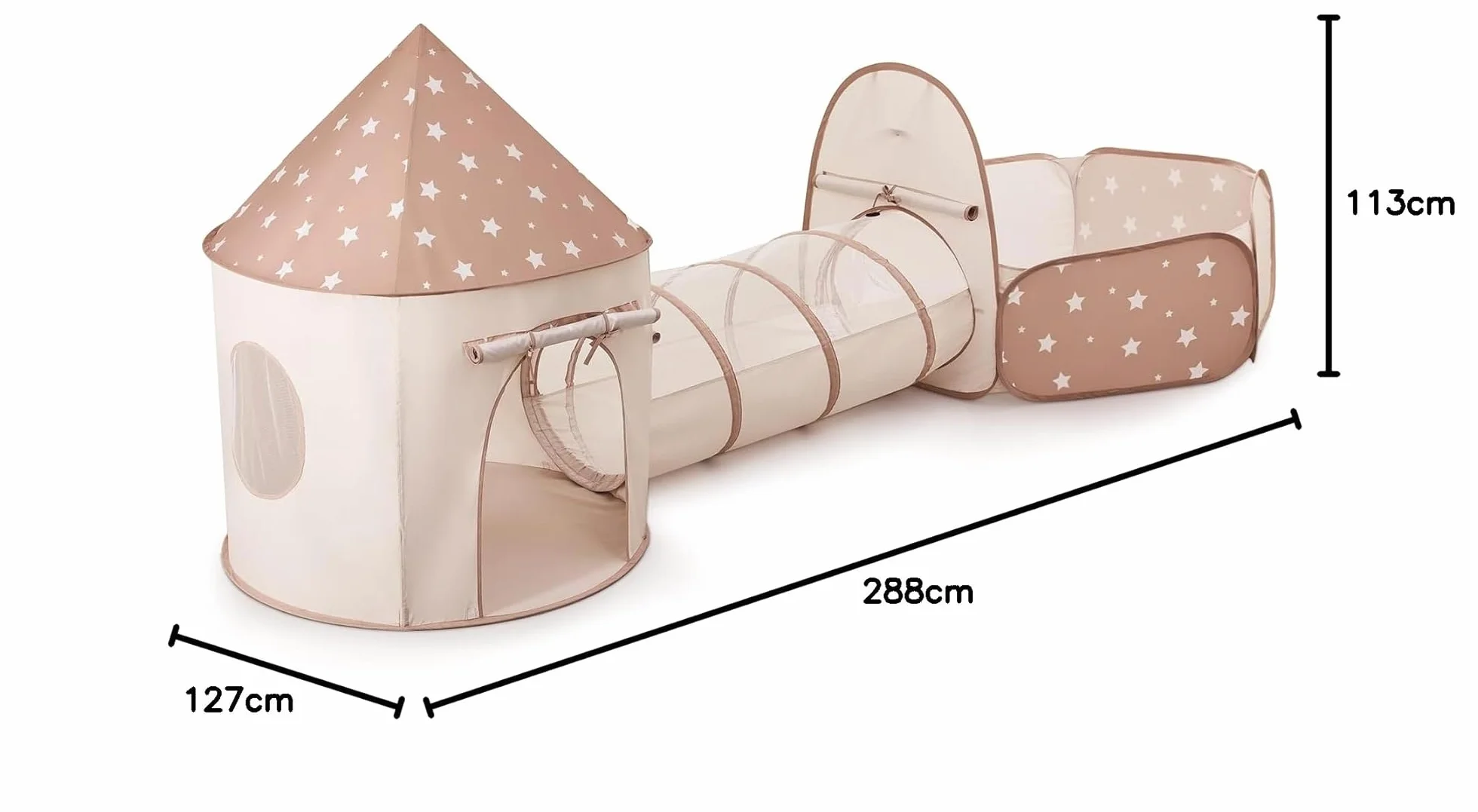 Sumbababy Tienda de Campaña Infantil 3-en-1 Pop-up Túnel de Juego Piscina de Bolas Bebé