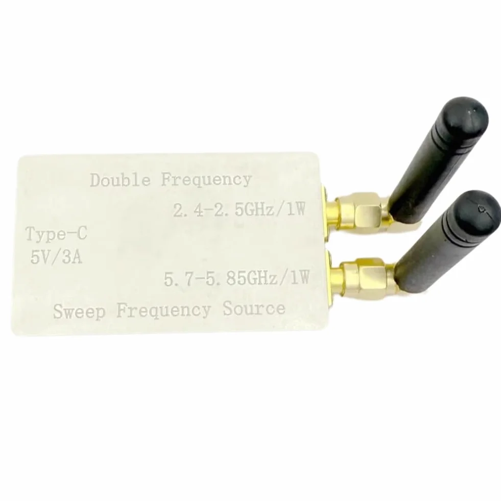 Generador de Señal de Barrido Bluetooth WiFi de Doble Banda, VCO, 1 W, 2,4 GHz y 5,8 GHz, Antena Dual.