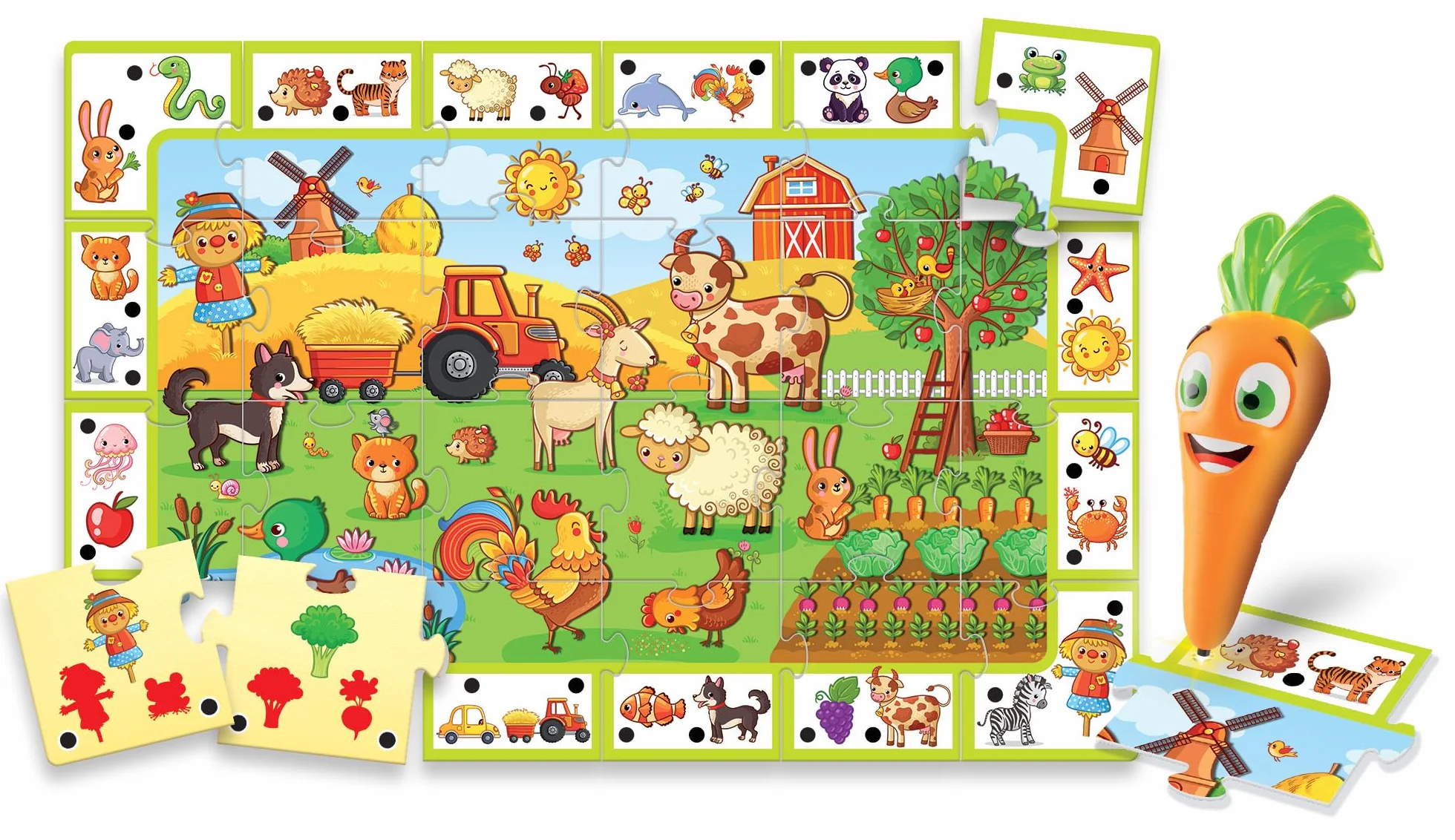 Liscianigiochi Carotina Bolígrafo Parlante La granja feliz Juego educativo electrónico para niños 3 años