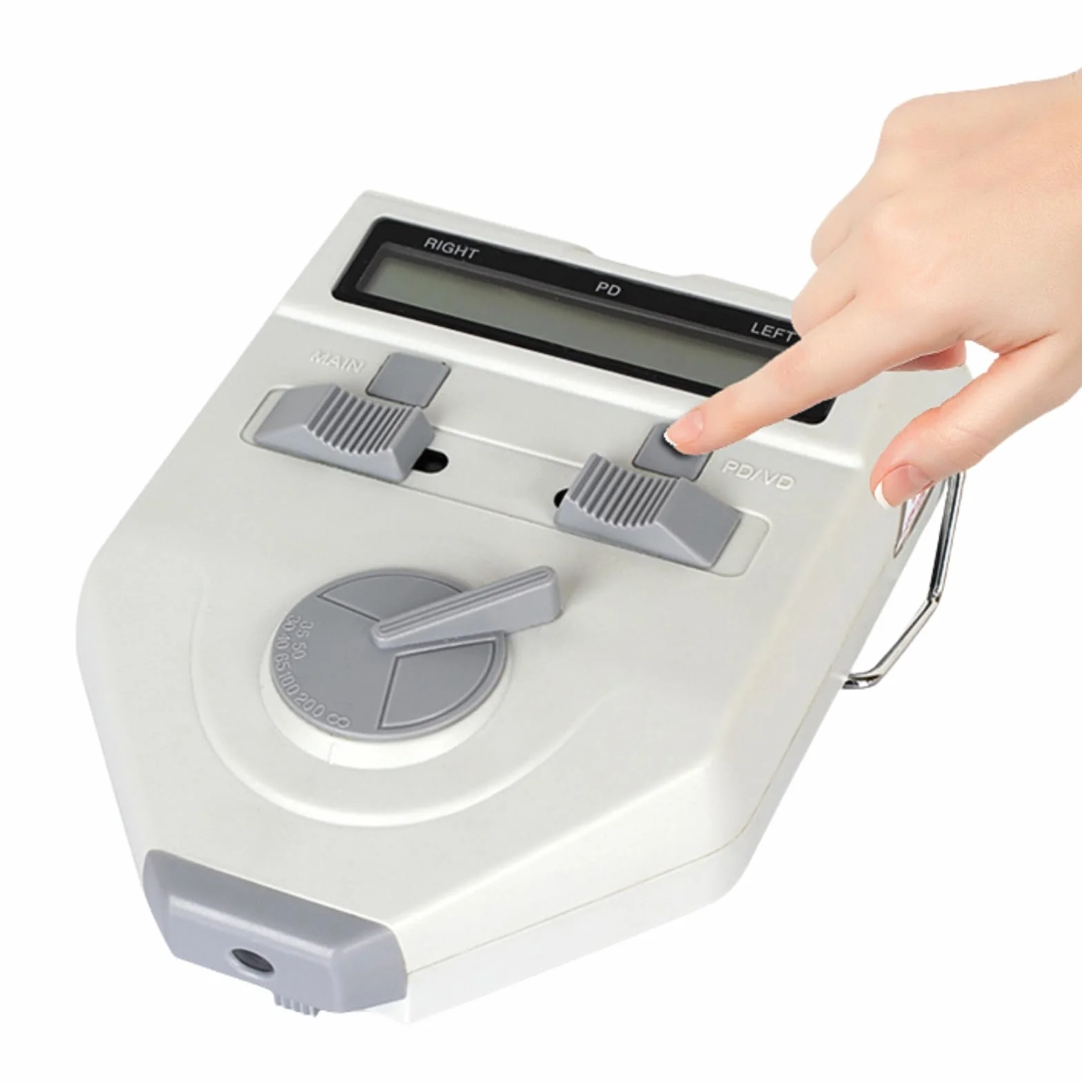 Pupilómetro digital óptico, medidor de PD herramienta de medición de distancia interpupilar con pantalla LCD, medidor de distancia pupilar 45-82 mm, herramienta de optometría con función de memoria