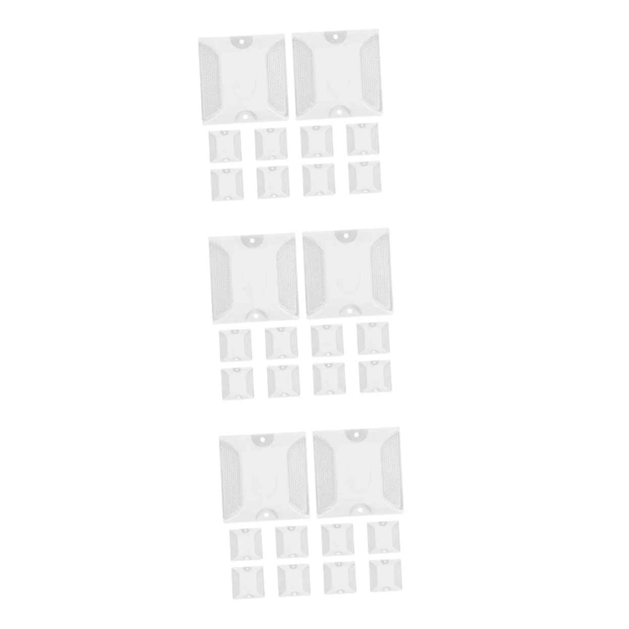 IMIKEYA 3 series Marcador De Seguridad Vial Reflectores De Seguridad Vial Reflectores De Marcadores Reflectantes 10 piezas x 3