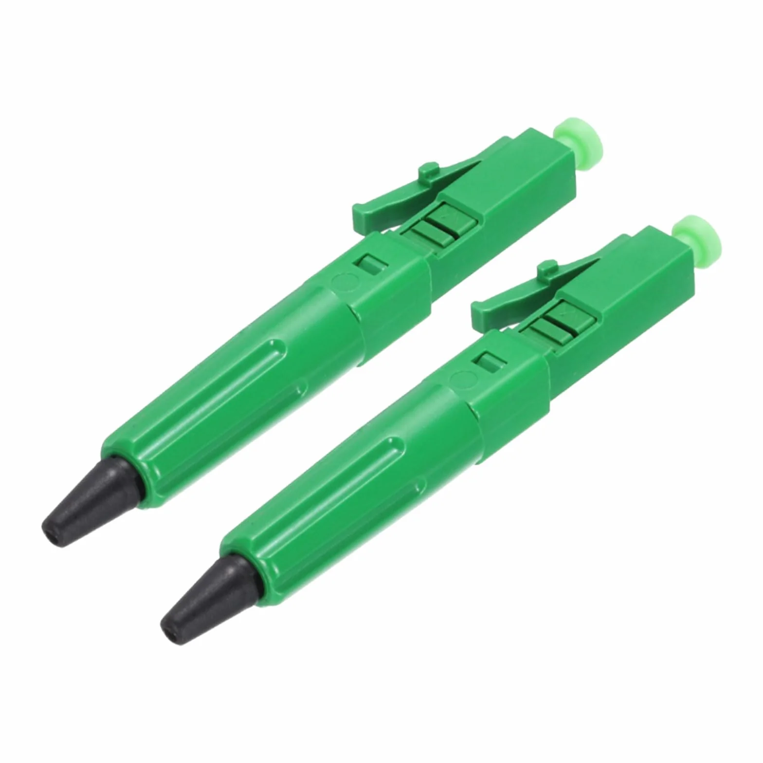 QUARKZMAN LC/APC Fibra Óptica Conector, Único Modo Cable Rápido Conector LC Adaptador para Red CATV, Paquete de 2