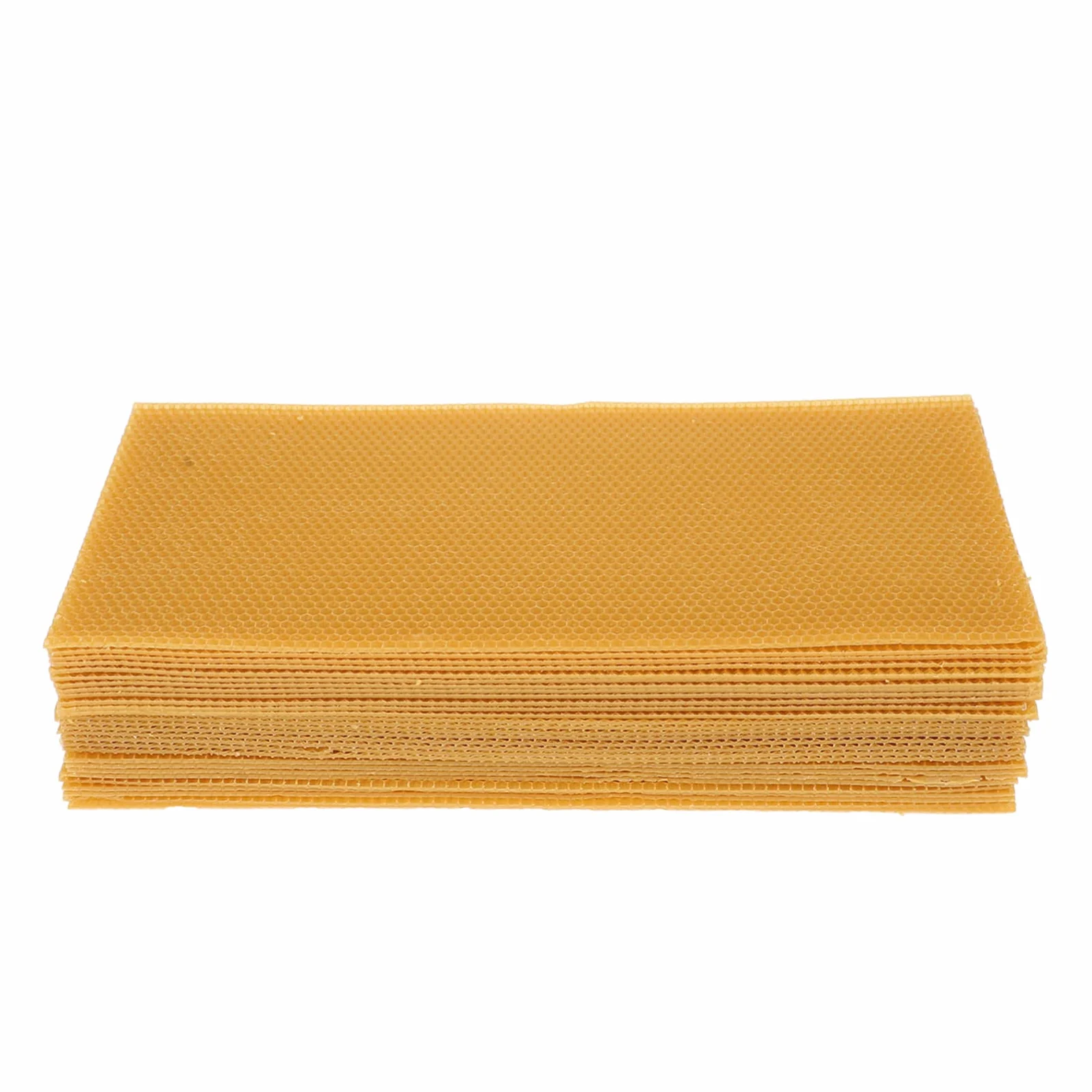 Láminas de Cera para Colmena 30 Piezas de Cera de Abeja | Color Amarillo, Forma Simple, para Panal y Base de Colmena, Accesorios para Cría y Refugio