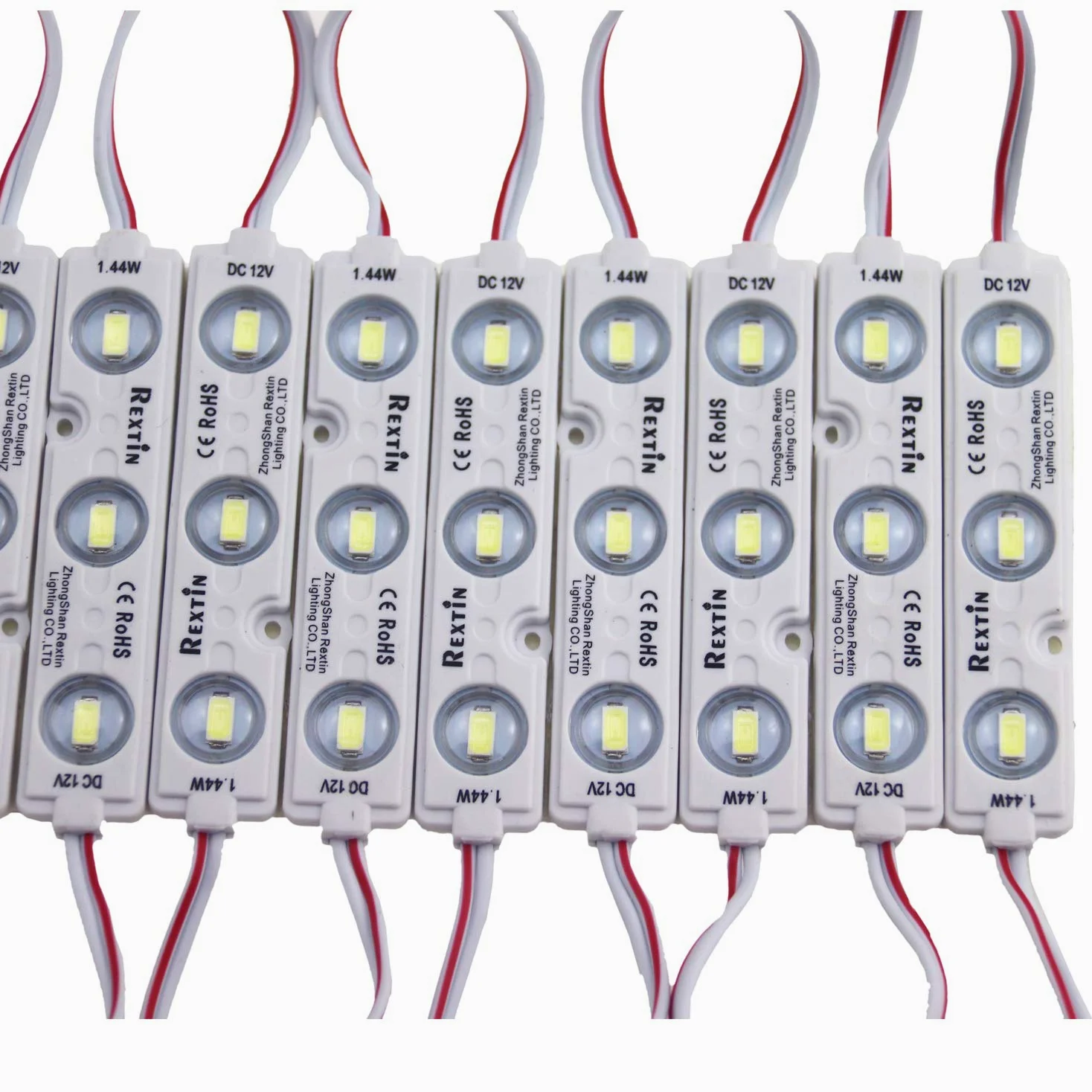 200 unidades de 3 módulos LED azules 5630 5730 SMD 40-45 lm por LED luz decorativa impermeable para letras, carteles publicitarios con cinta adhesiva en la parte trasera