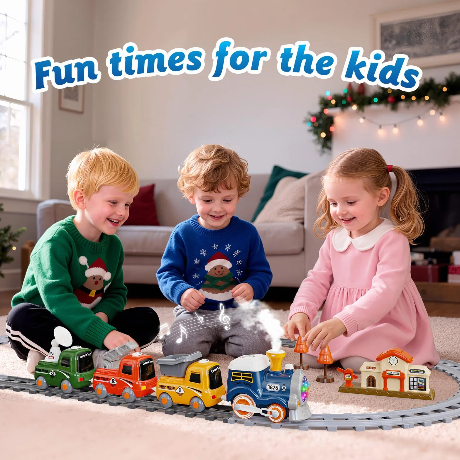 Juego de Trenes de Juguete para niños 3-6 años
