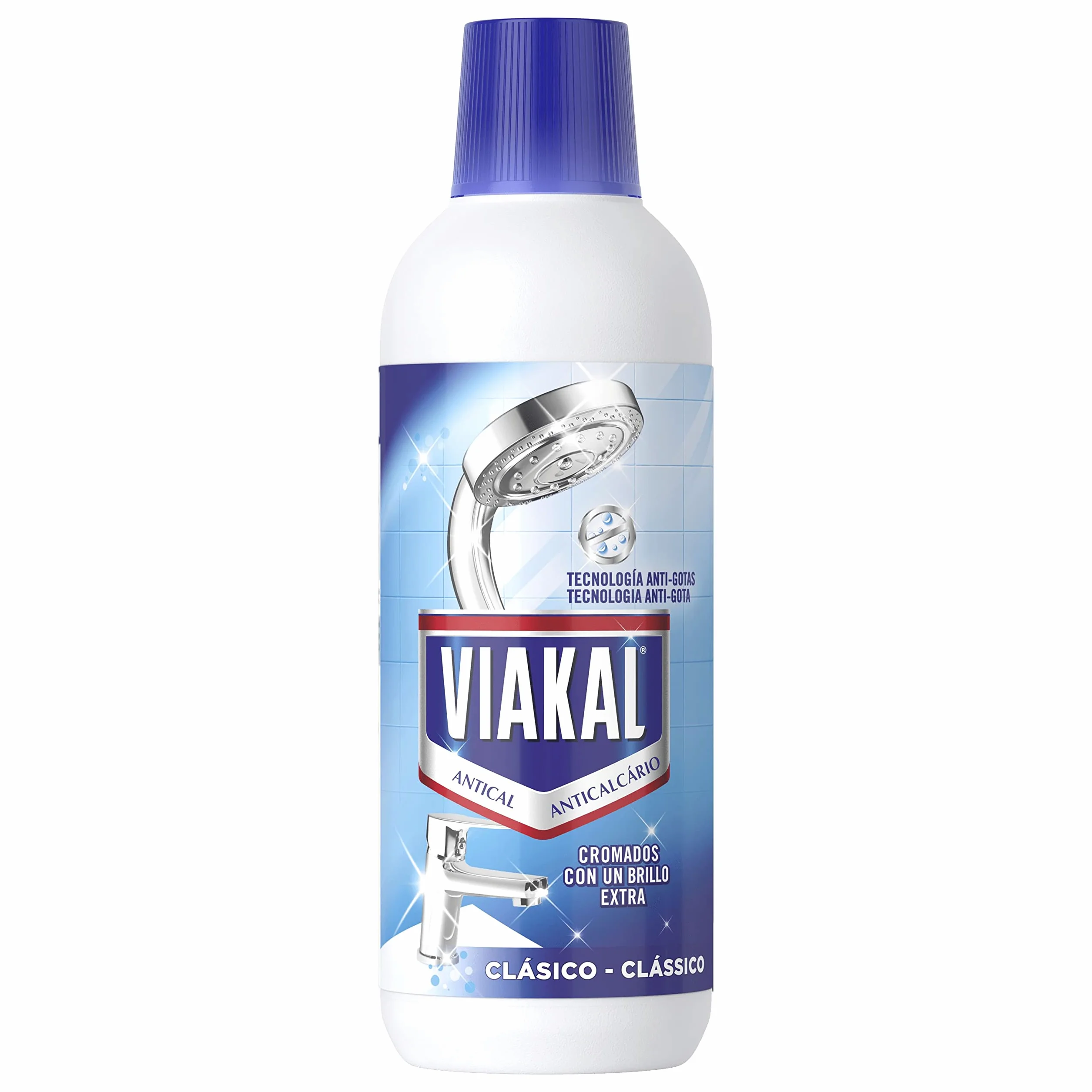 VIAKAL Clásico Líquido para Incrustaciones de Cal, 500ml, Tecnología Antigoteo