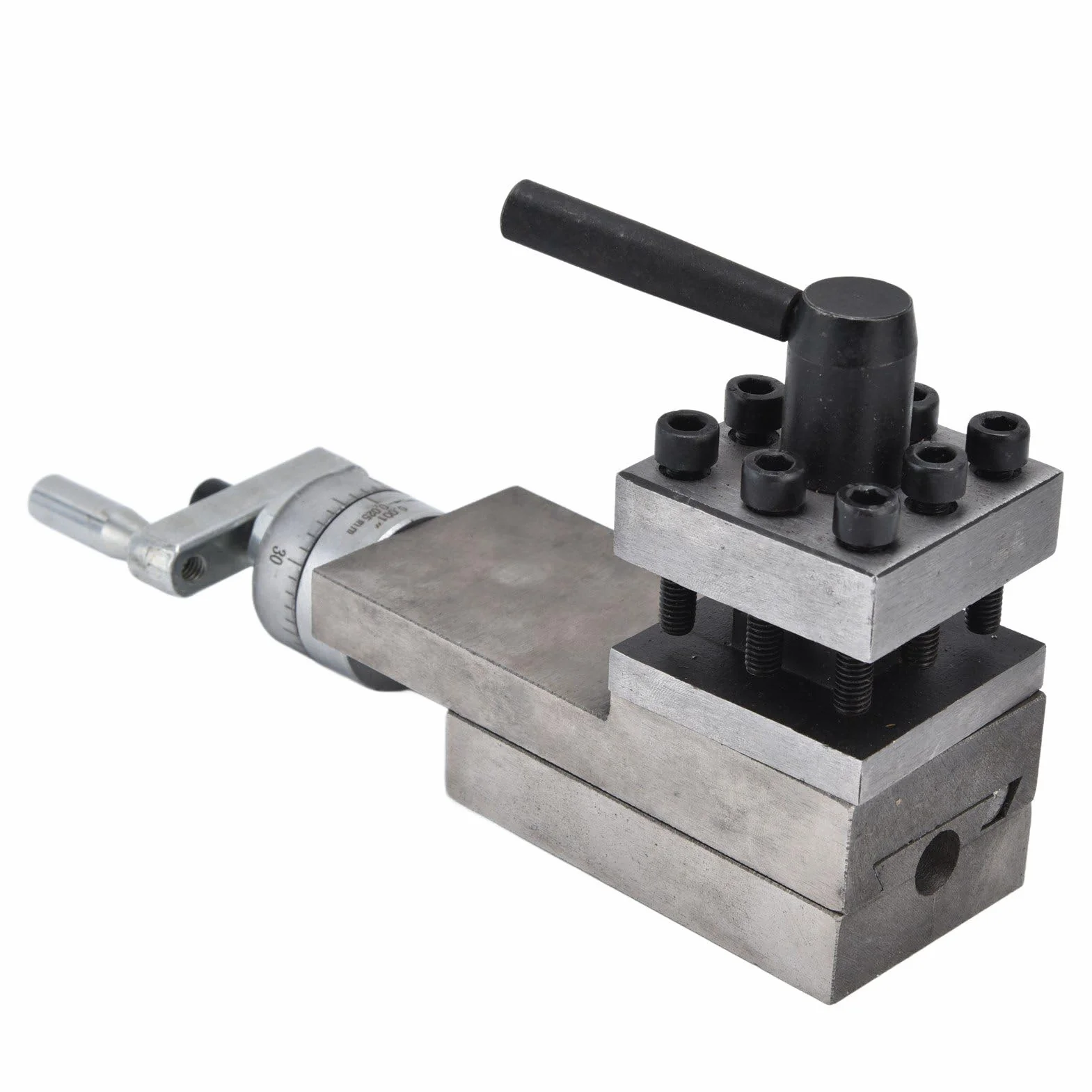 SUNGOOYUE Portaherramientas Mini Accesorios de Torno Portaherramientas de Torno de Metal de 2 Vías Conjunto de Rápido para Maquinistas HT250 Hierro Gris