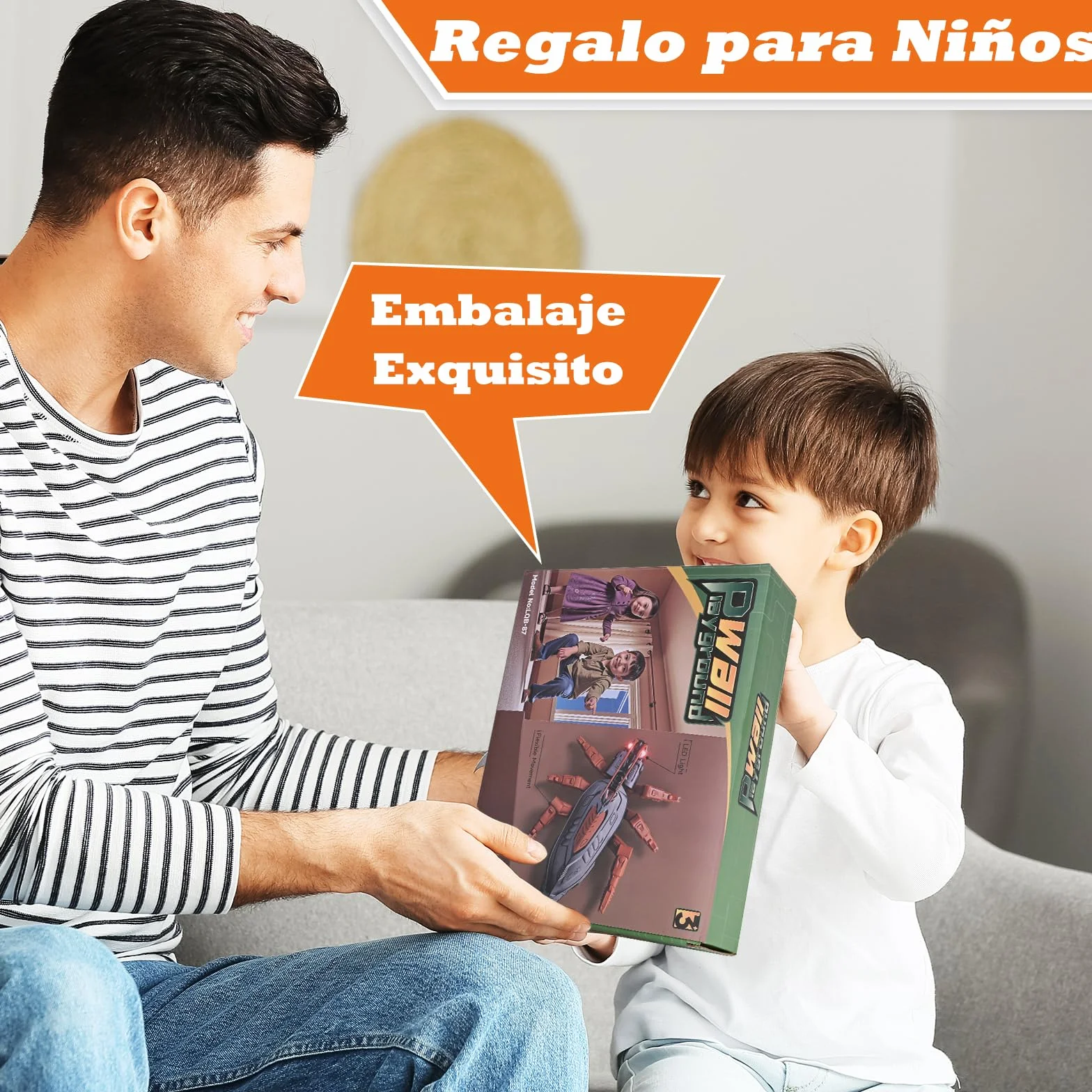 Wall Crawler Kakerlaken Robot Control Remoto Recargable con Ojos LED, Juguetes Niños 4 Años