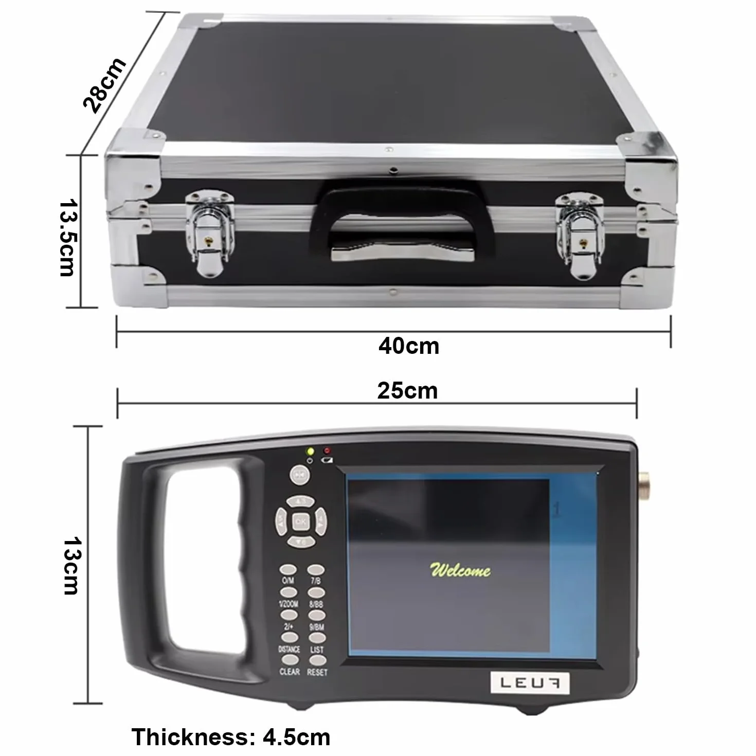Ecógrafo Veterinario Portátil Para Control De Gestación,Pantalla Lcd De 5.6" - Detector De Ultrasonido Veterinario De Mano Con Sonda 3.5 Mhz - Para Uso En Granjas Y Pequeños Animales