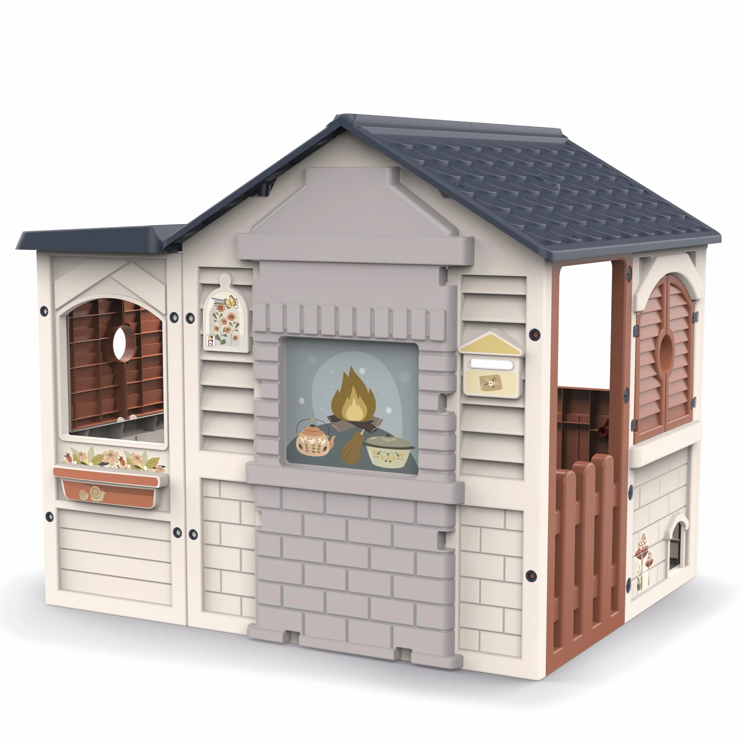 Chicos Casita Infantil Exterior Play Garden Luz y Sonido Montaje Sencillo Rápido 2 años