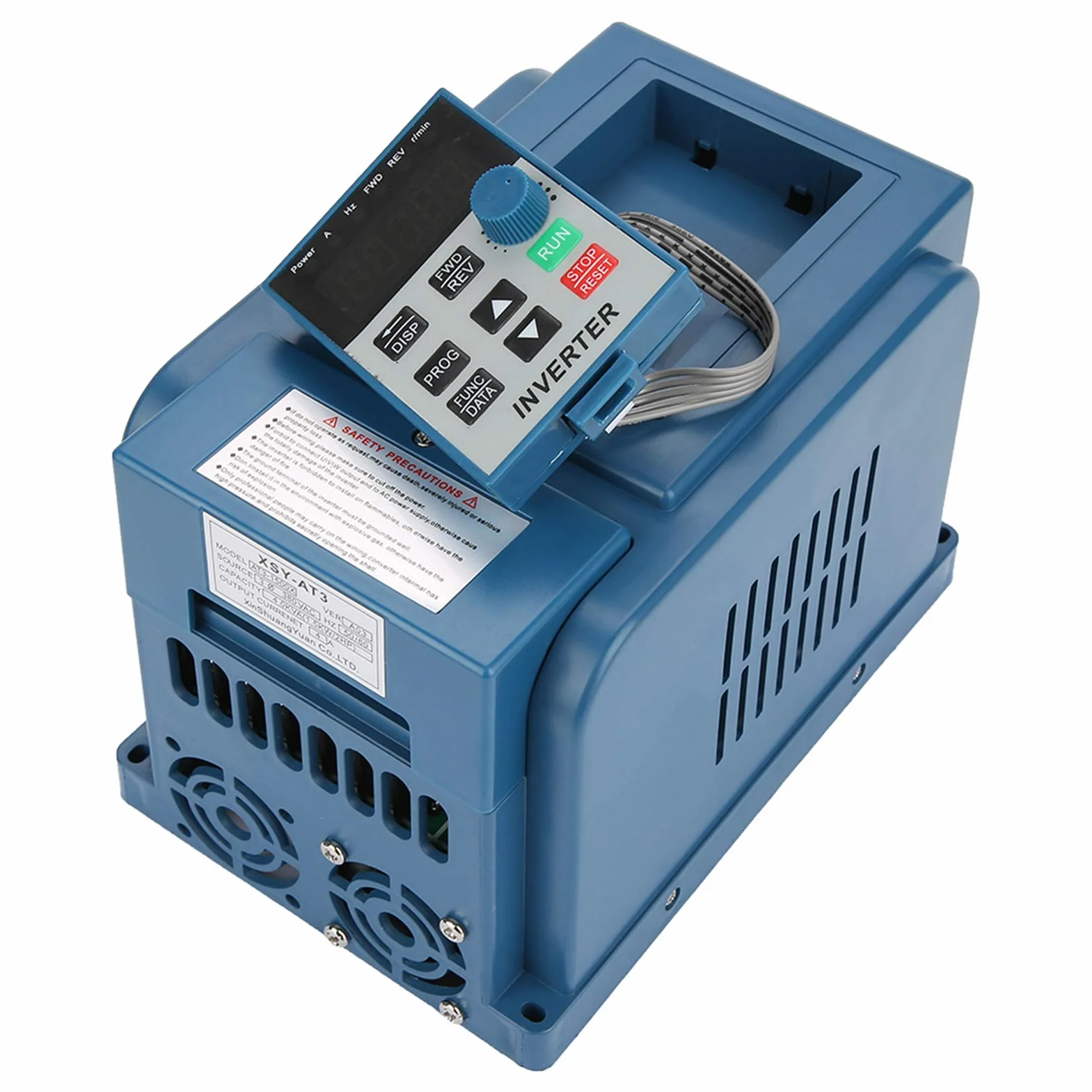 Wakects Variador de Frecuencia 380V AC 3 Fase 4a 1.5KW Controlador de Velocidad VFD para Motor Trifásico