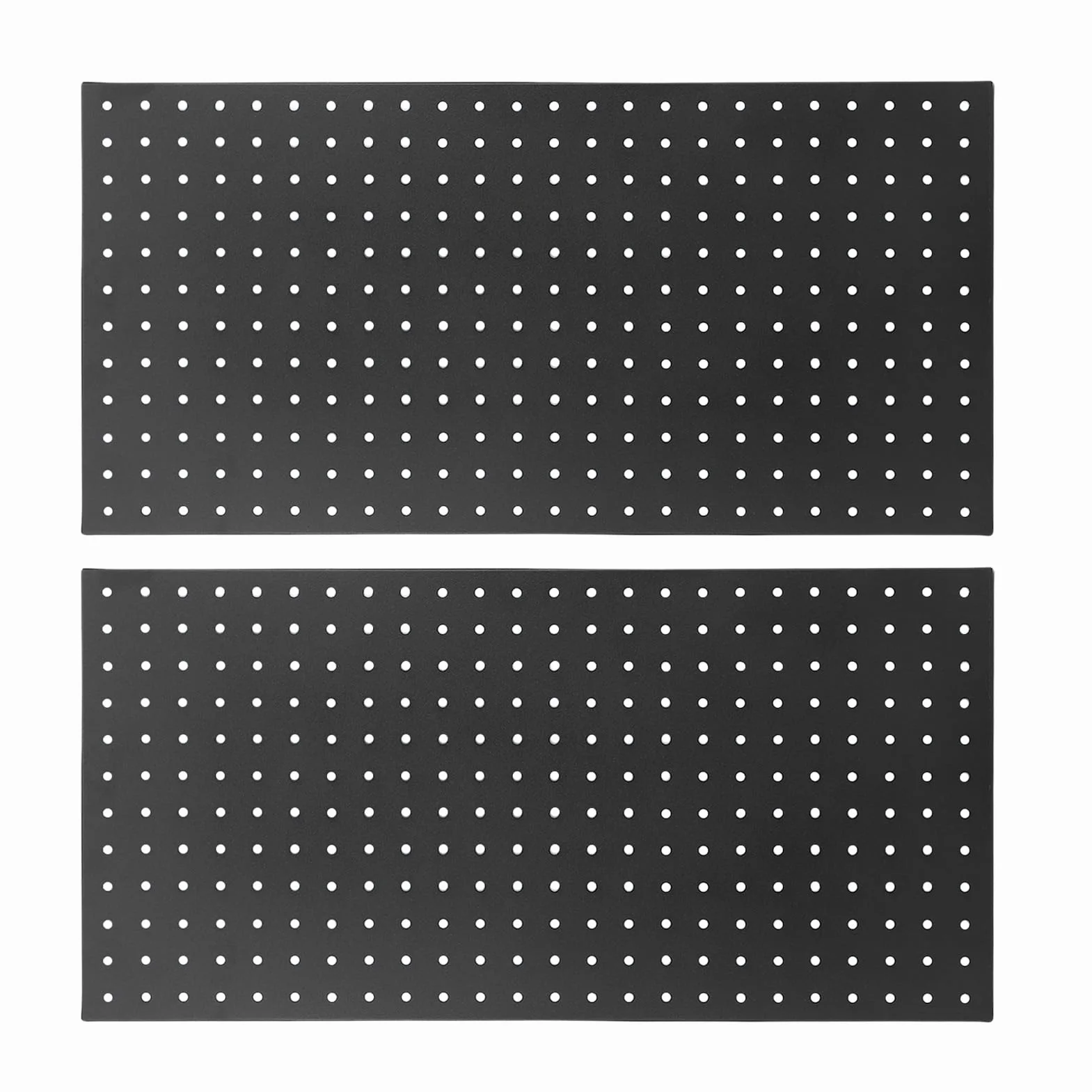 2 Paneles Metálicos Perforados para Pared, 24 x 12 Pulgadas Organizador de Almacenamiento con Paneles Perforados de Acero para Herramientas para Garajes, Tiendas y Sótanos