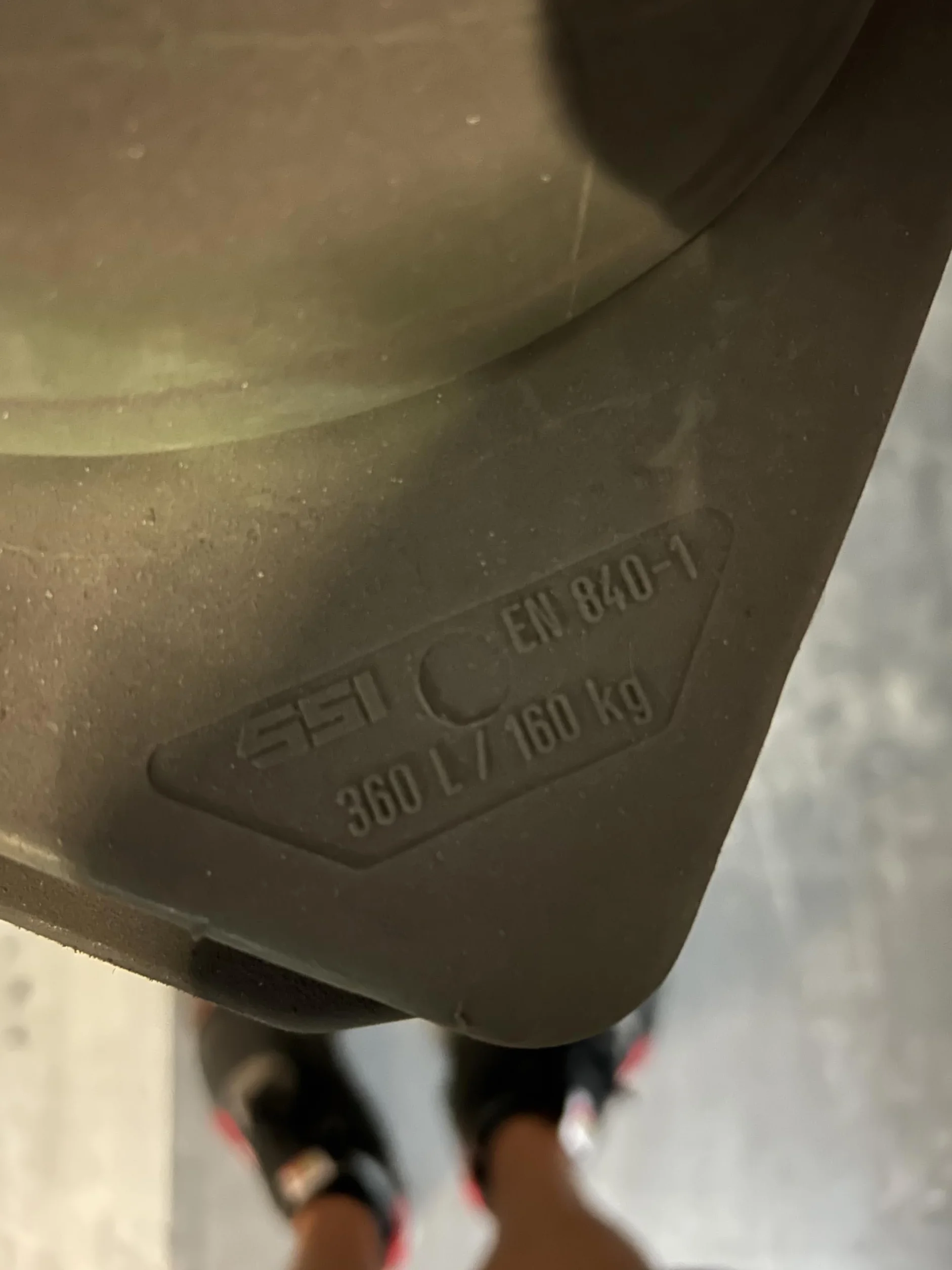 SSI Contenedor de Basura 360 litros color verde
