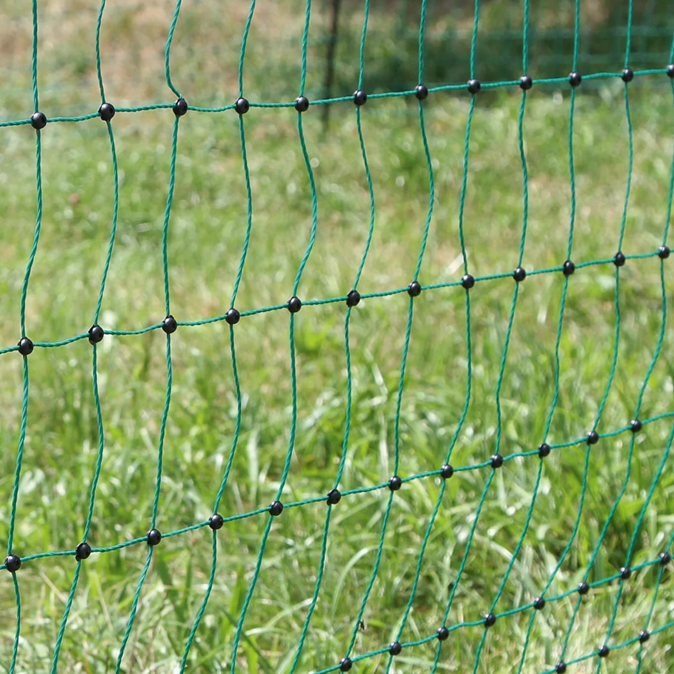 VOSS.farming Red para gallinas “farmNET”, Rollo de 25m de Longitud y 112cm de Altura, 9 Postes con Punta Doble y Kit de reparación, Verde, no electrificable