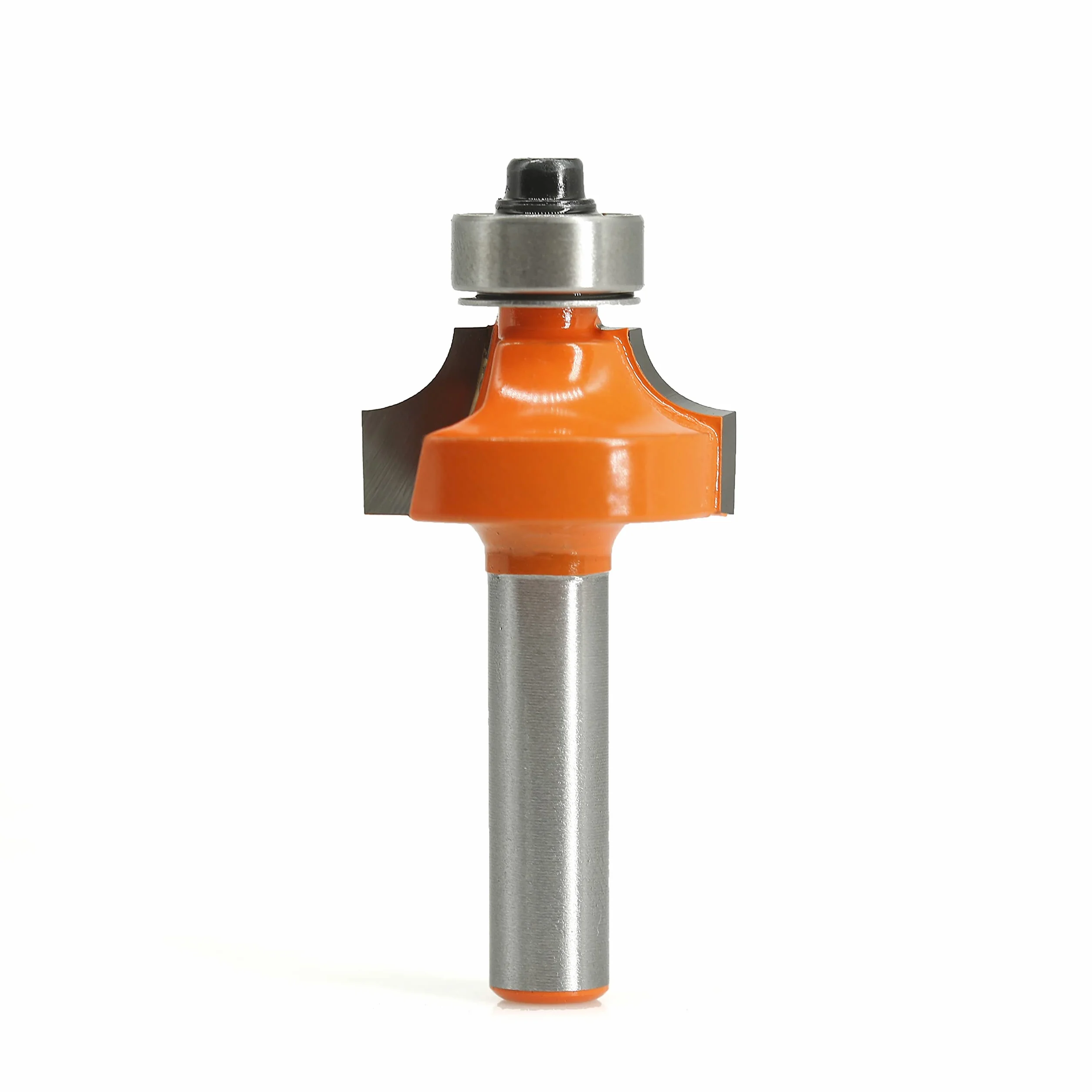 Fresa redondeada de 8 mm, vástago redondo, fresa de radio estándar, radio de 6 mm, fresadora redondeada para fresadora de cantos/mesa de fresado (diámetro de 8 mm, R6)