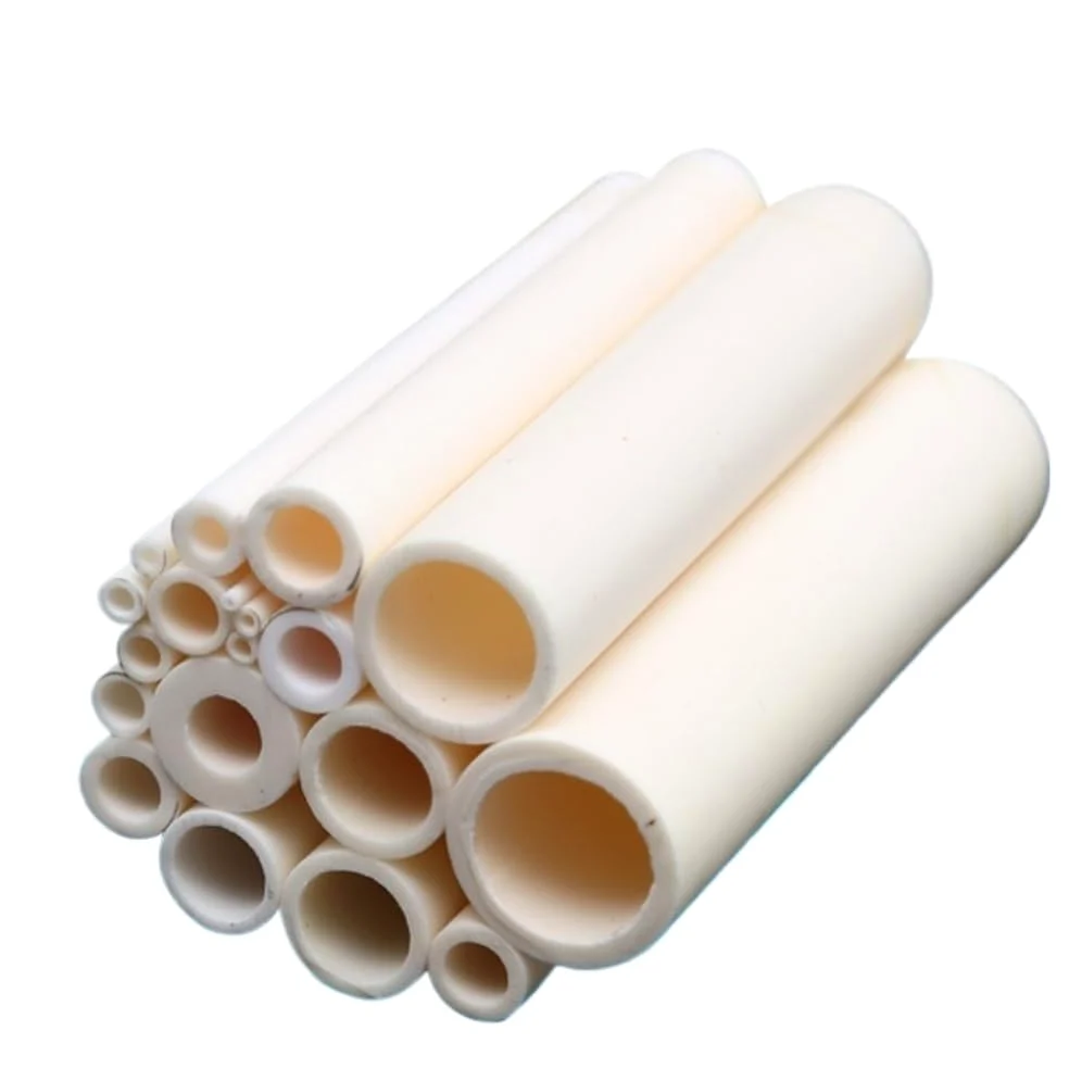 4 tubos cerámicos de alúmina de 100 mm: tubos huecos de combustión resistentes a altas temperaturas for aplicaciones eléctricas.(6x9x100mm)