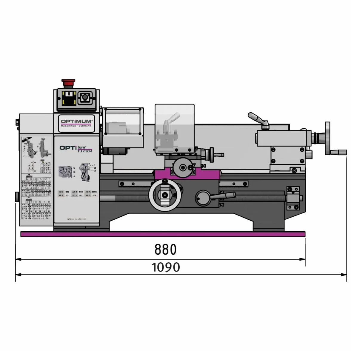 Optimum TU 2304V - Torno