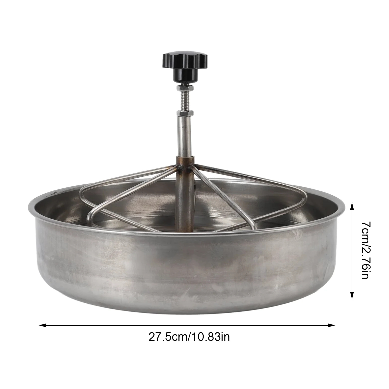 Comedero para Cerdos, 2 Piezas Bebedero para Pollos de Acero Inoxidable Comedero para Pollos Comedero para Cerdos Comedero para Patos Comederos de Agua para alimentación de Ganado (l)
