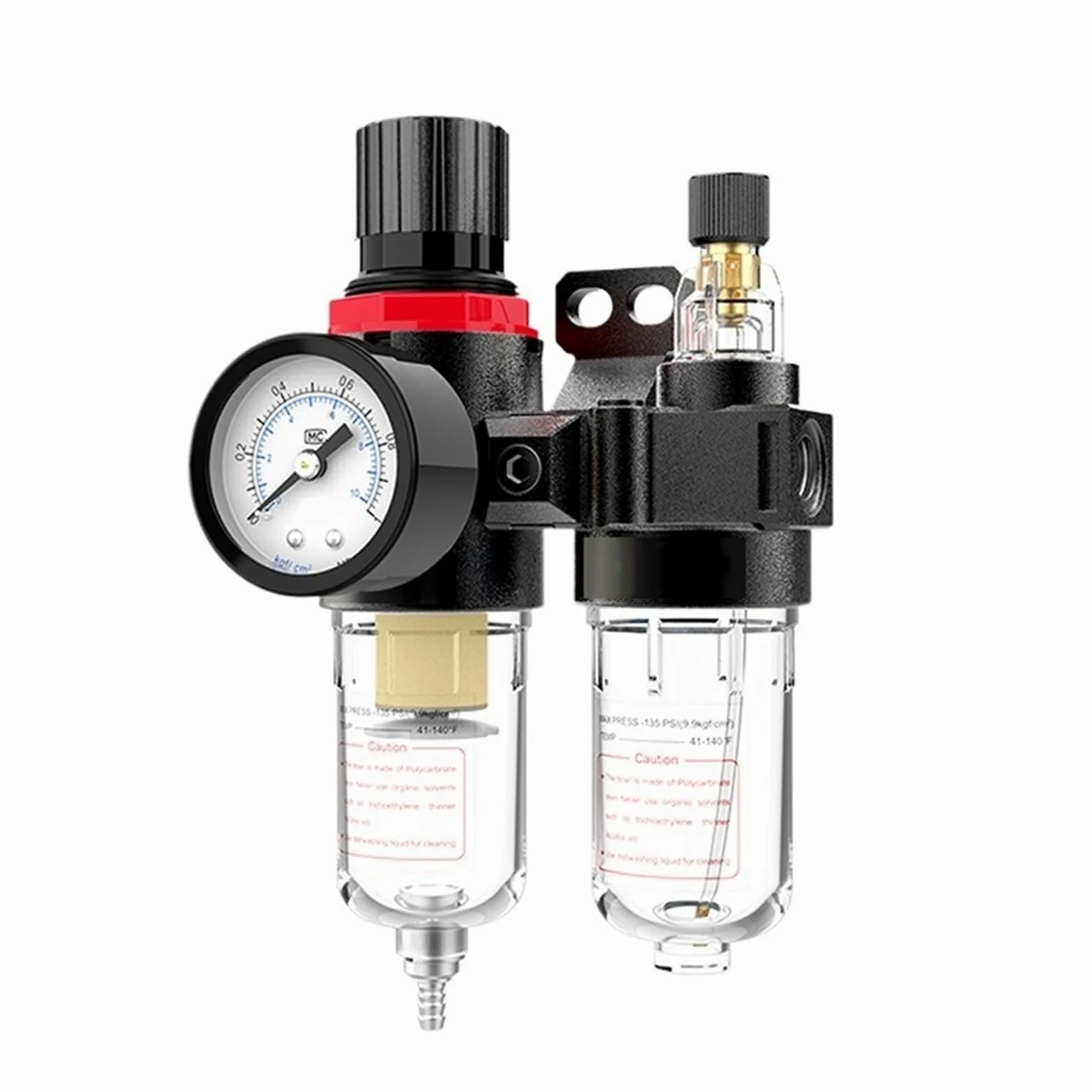 1 filtro regulador separador de agua y aceite AFC2000, filtro de trampa, aerógrafo, compresor de aire, reducción de presión 1/4 (AFC2000)