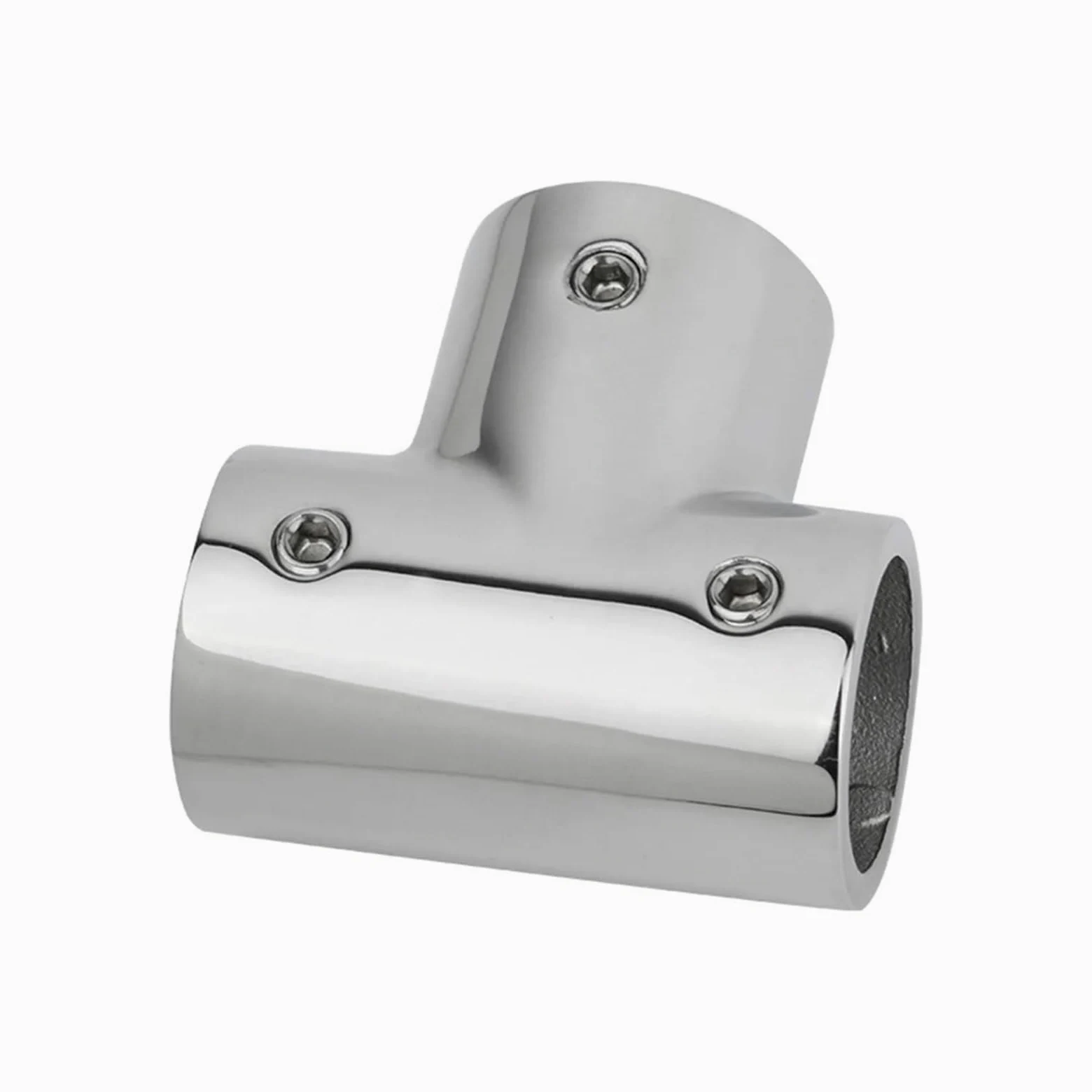 Tees de acero inoxidable 316 90 grados for barco, accesorios pasamanos 3 vías for, Conector tubo, Hardware marino(22mm)